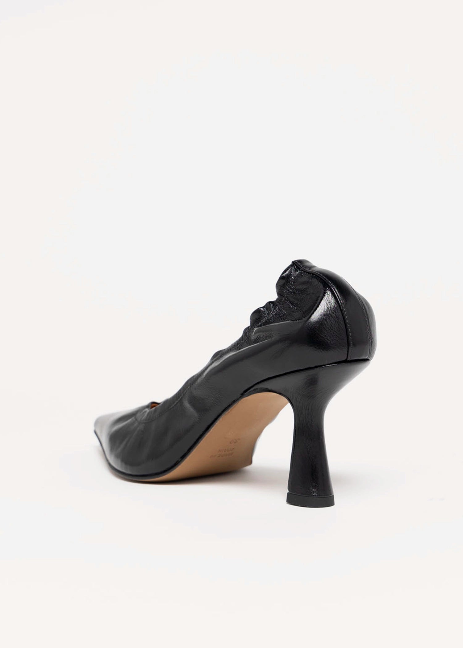 swatch_Black Leather angel alarcon elastic top line pump