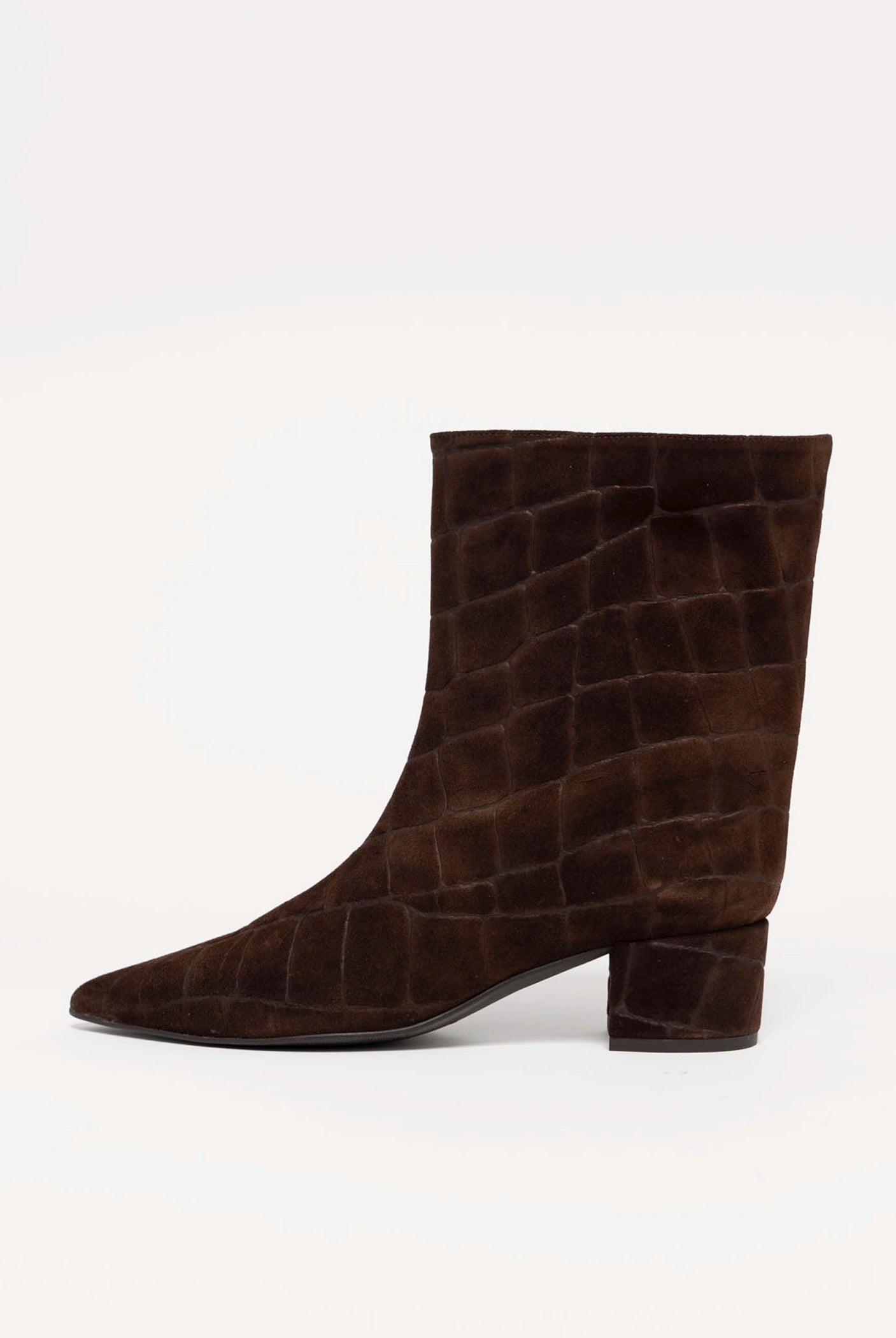 swatch_Brown Croco Suede angel alarcon short leather boot