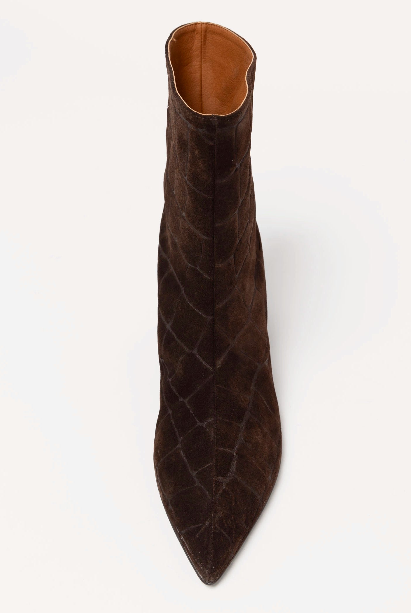 swatch_Brown Croco Suede angel alarcon short leather boot