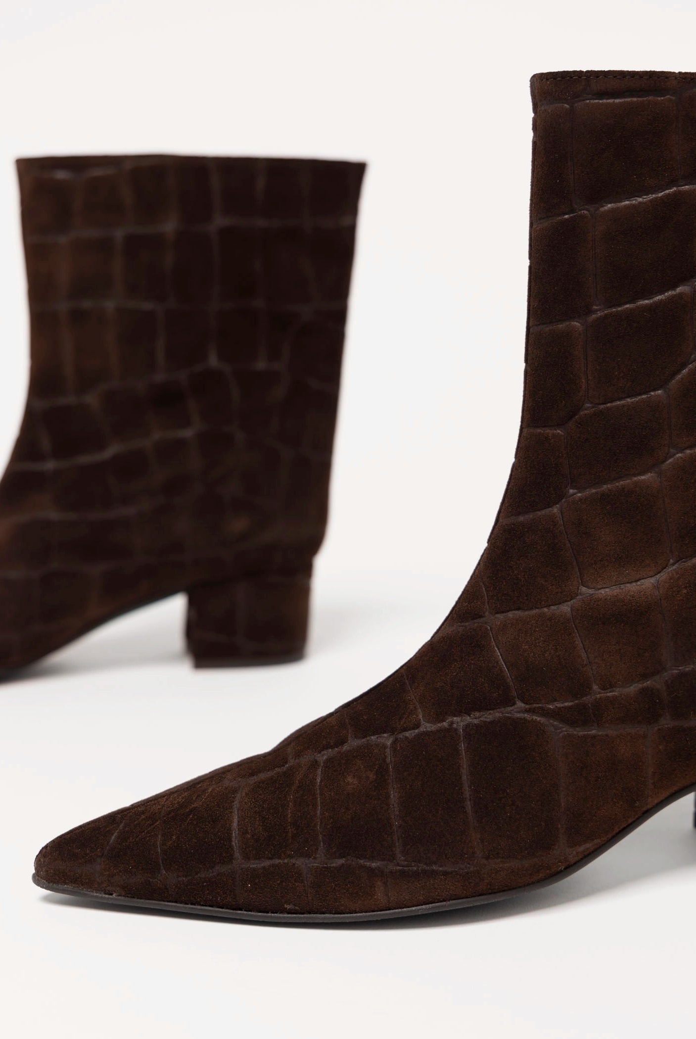 swatch_Brown Croco Suede angel alarcon short leather boot