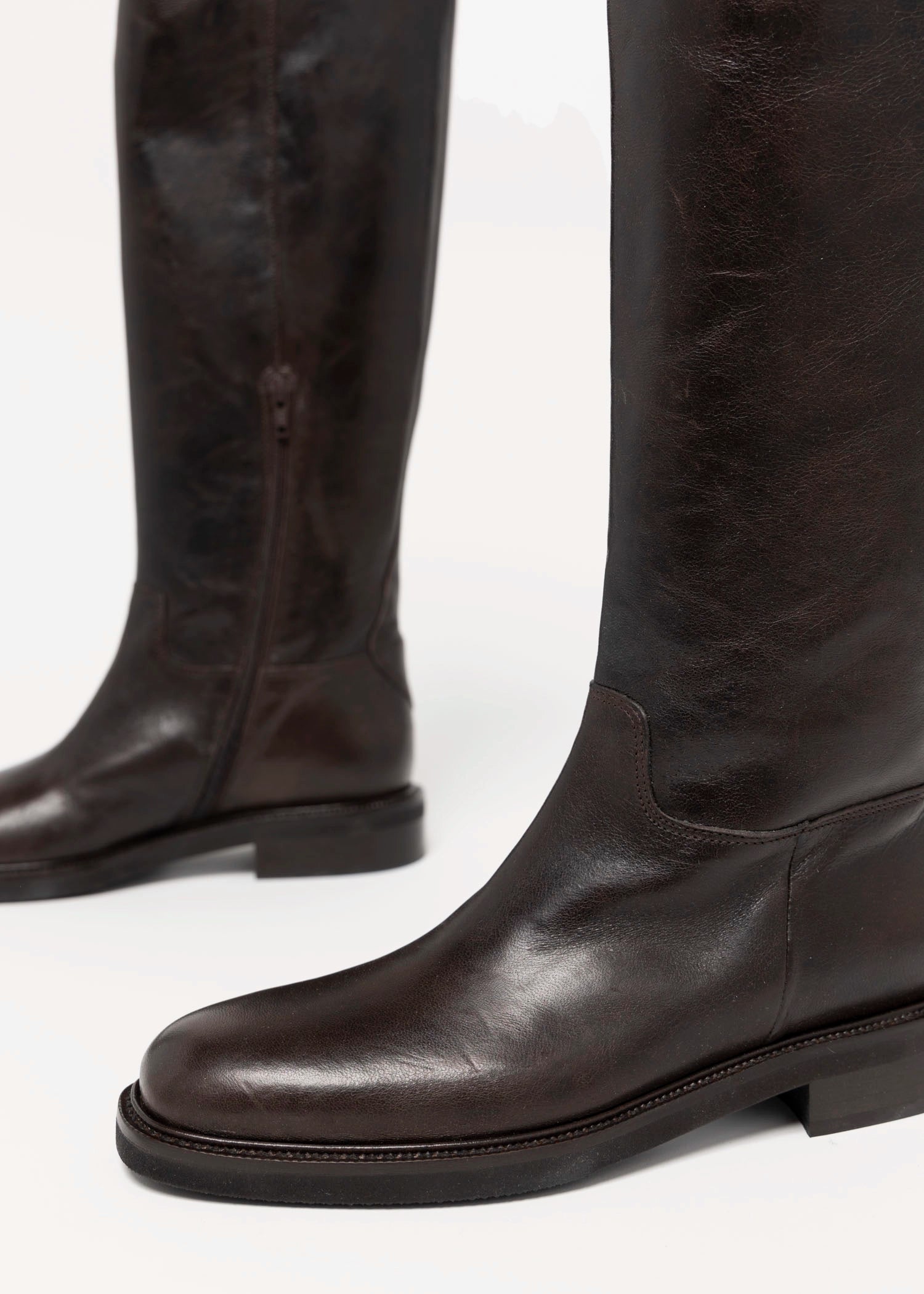 swatch_Dark Brown Leather l'idea classic riding boot