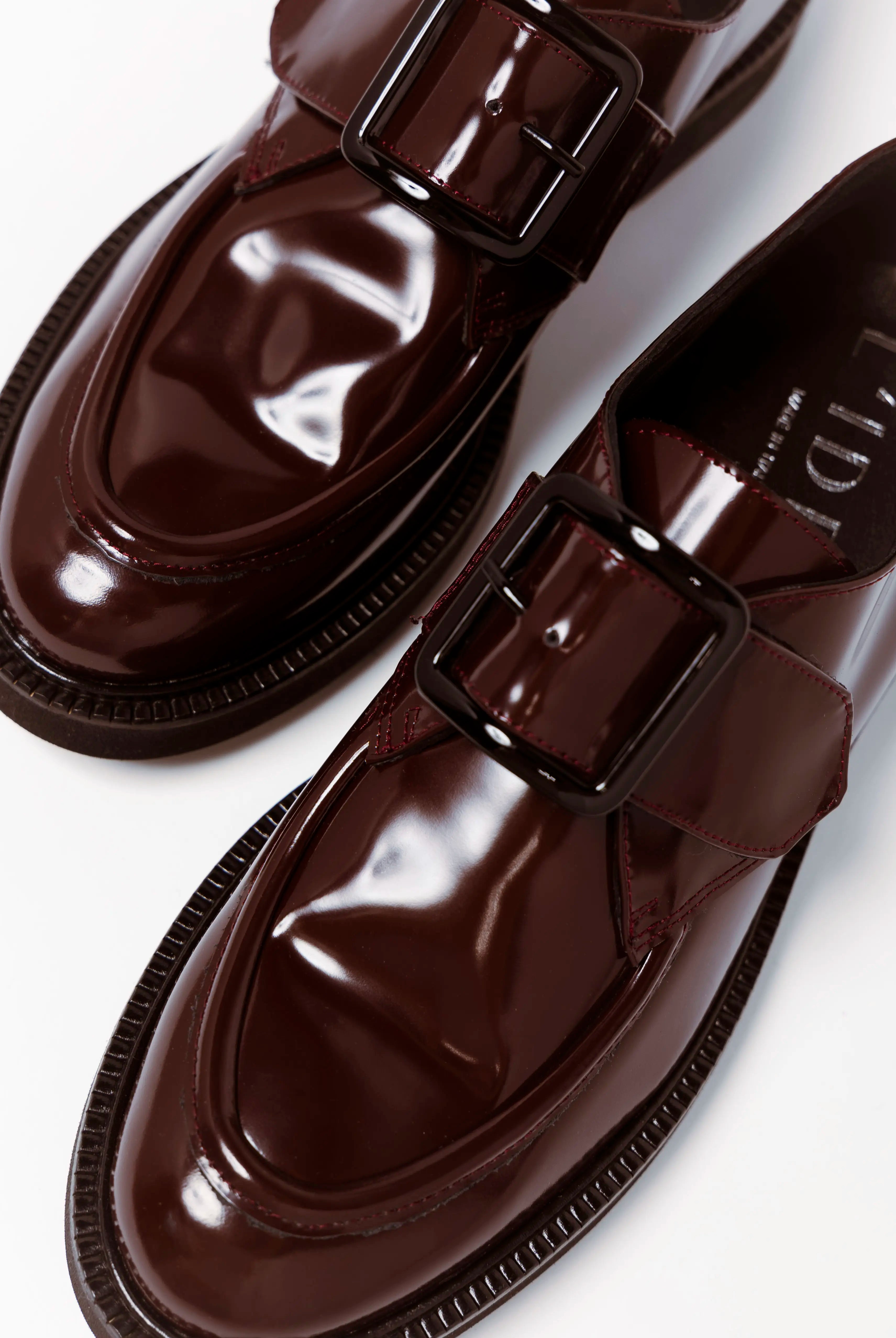 swatch_Bordo Leather l'idea single buckle loafer