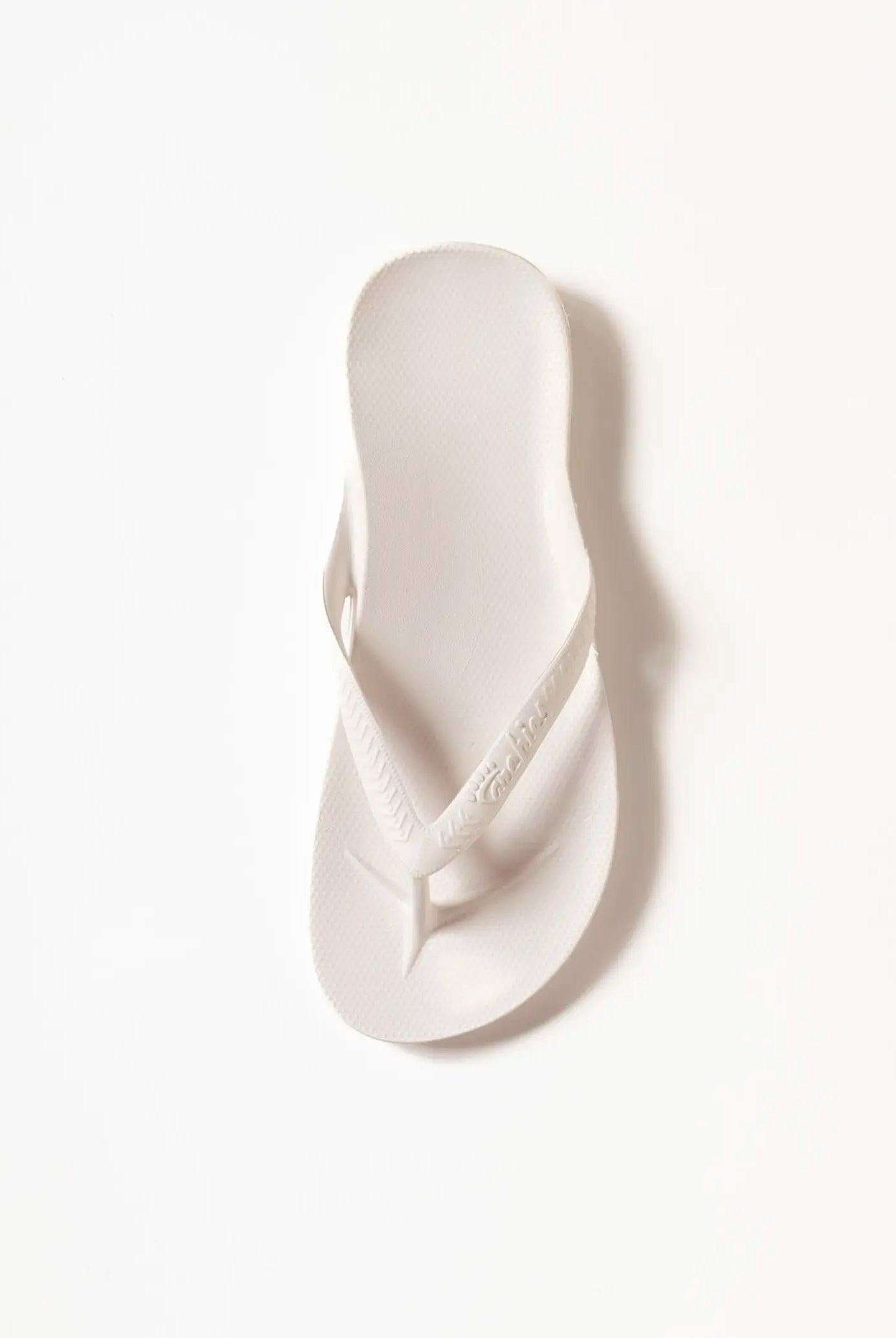 swatch_white arch support flip flop flat sandals