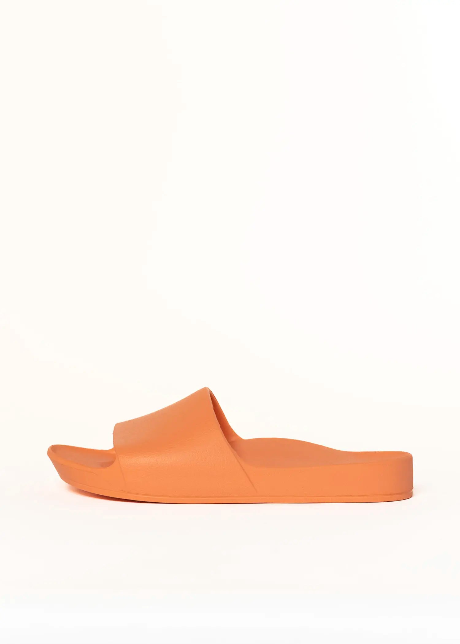 swatch_peach arch support slide flat sandals