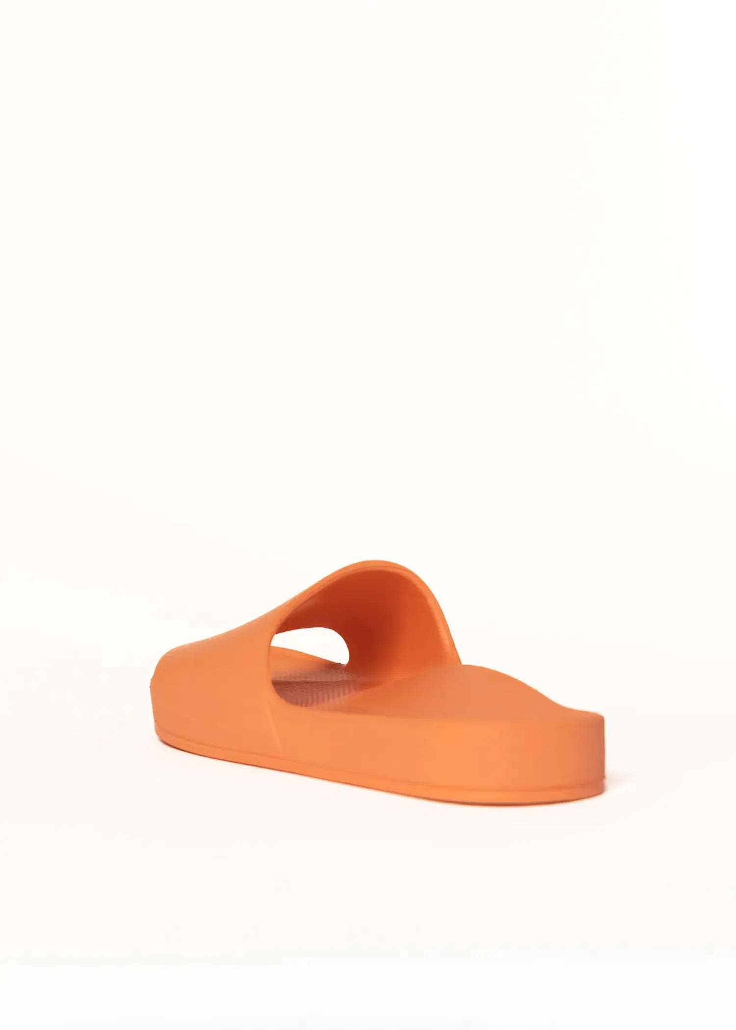 swatch_peach arch support slide flat sandals