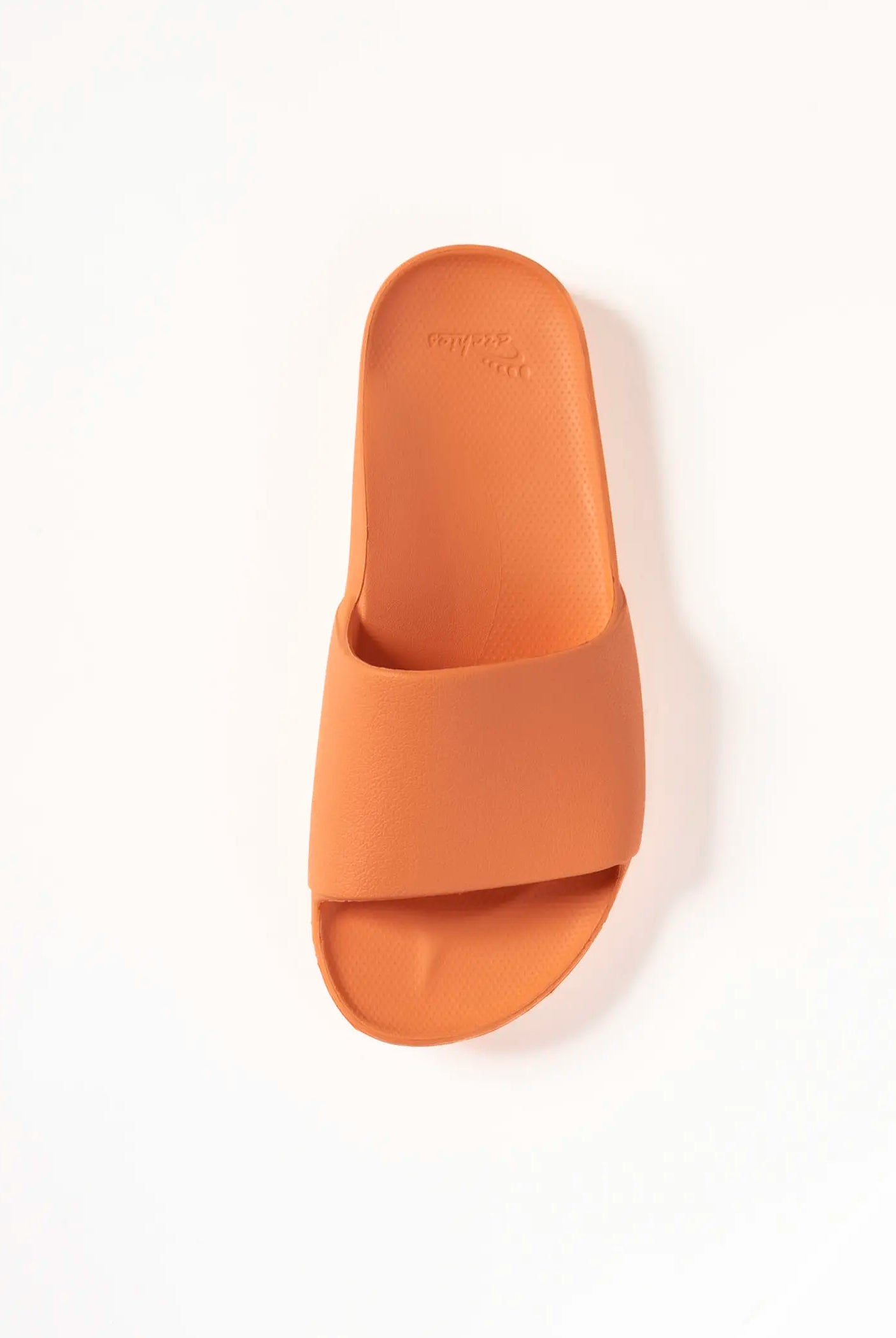 swatch_peach arch support slide flat sandals