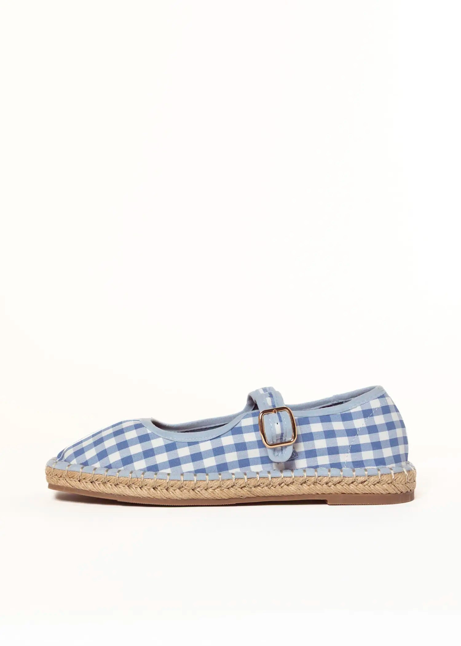 swatch_blue meg gingham mary jane flat shoes