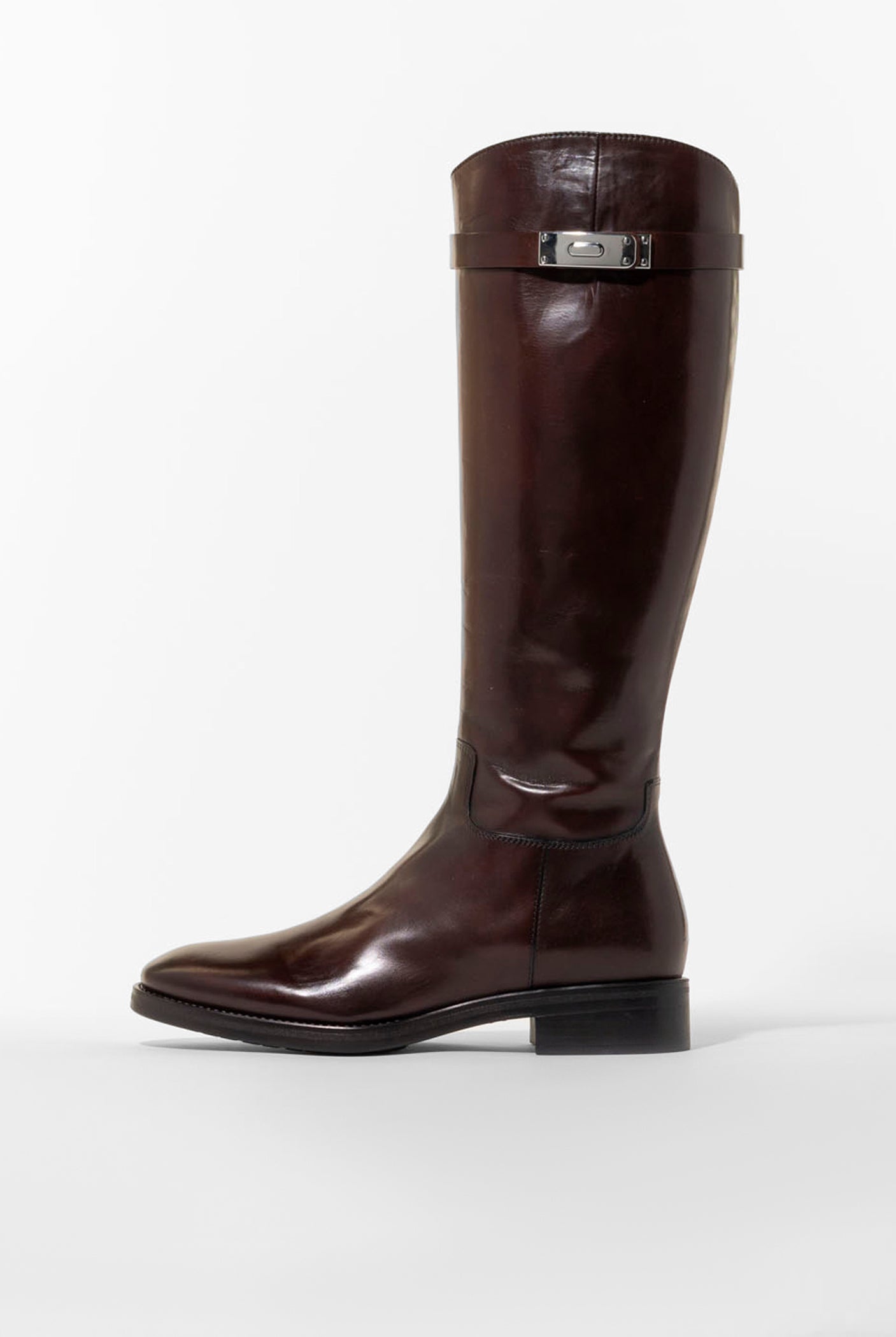 swatch_brown leather classic riding boot boots