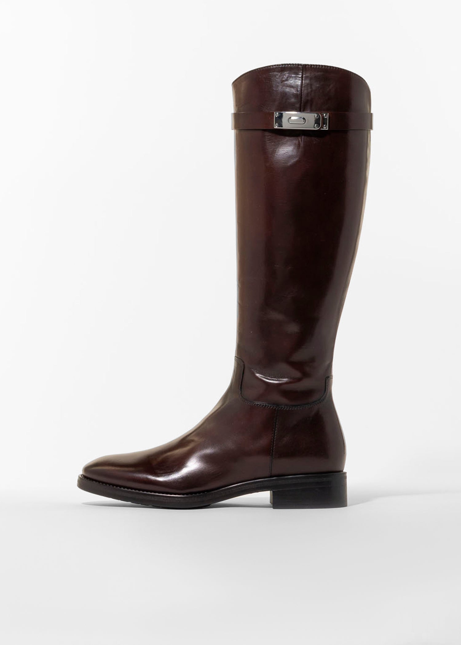 swatch_brown leather classic riding boot boots