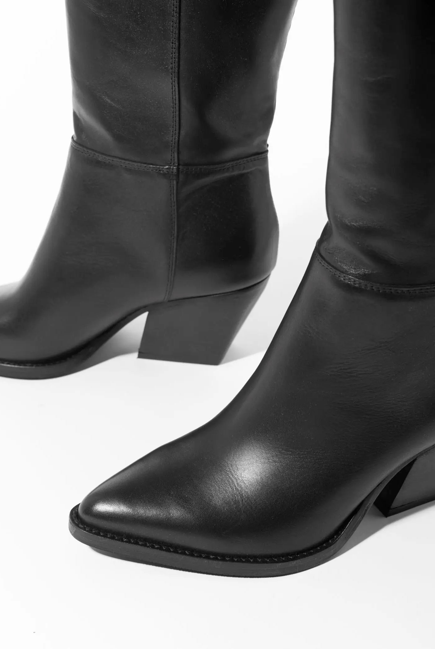 swatch_black leather tulsa western boot boots