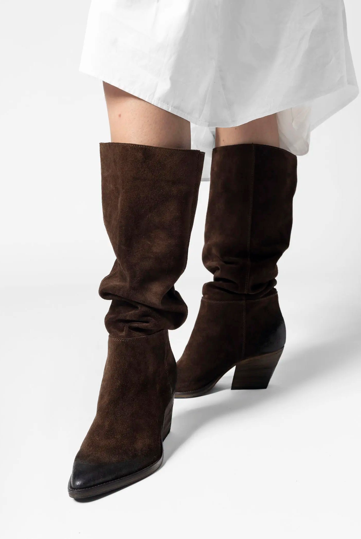 swatch_dark brown suede tulsa western boot boots