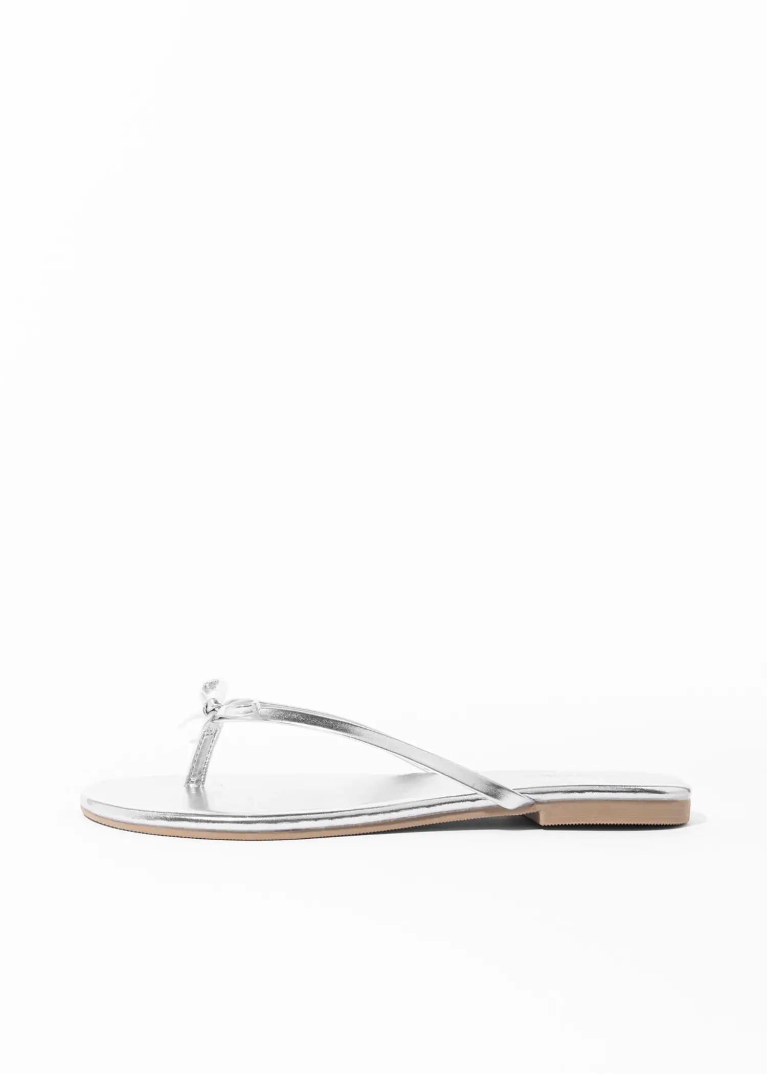 swatch_silver wishlist flip flop flat sandals