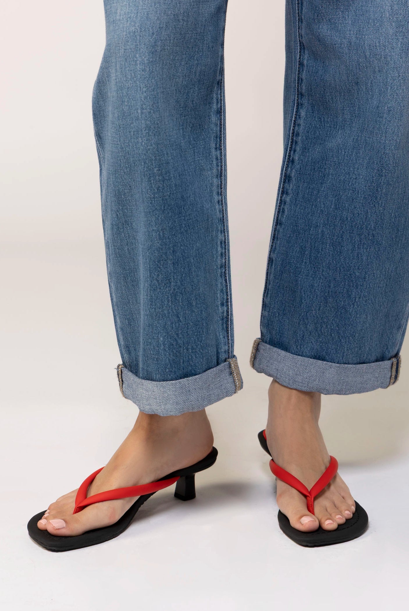 swatch_Red seychelles riptide thong heeled sandal
