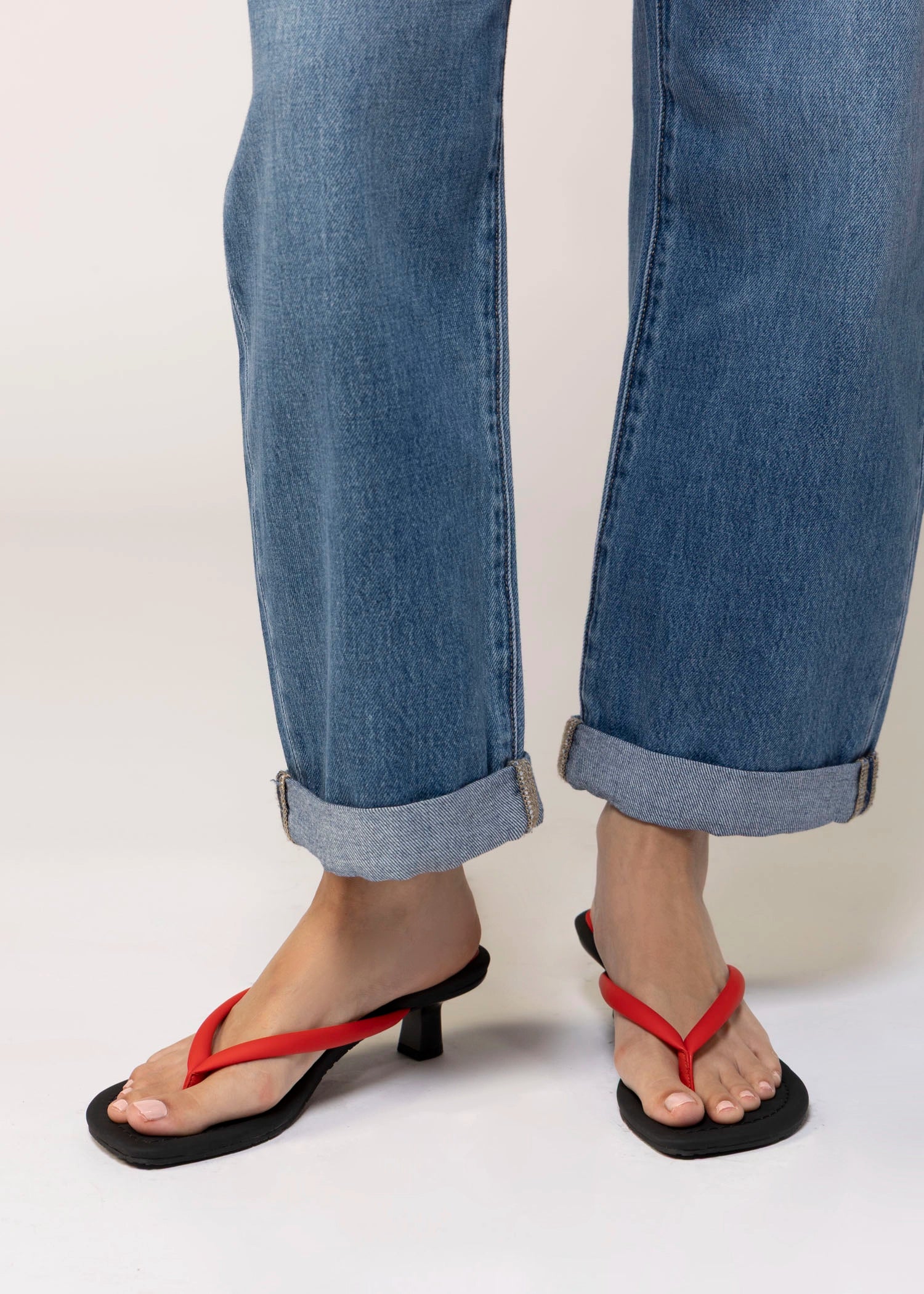swatch_Red seychelles riptide thong heeled sandal