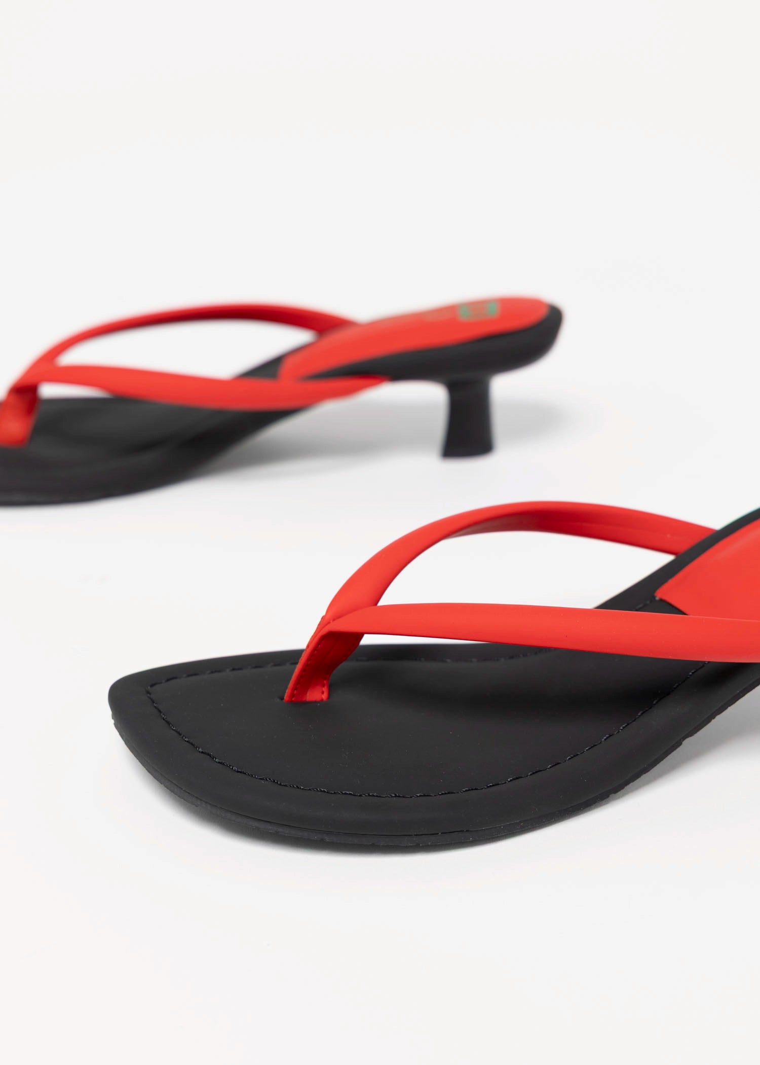 swatch_Red seychelles riptide thong heeled sandal