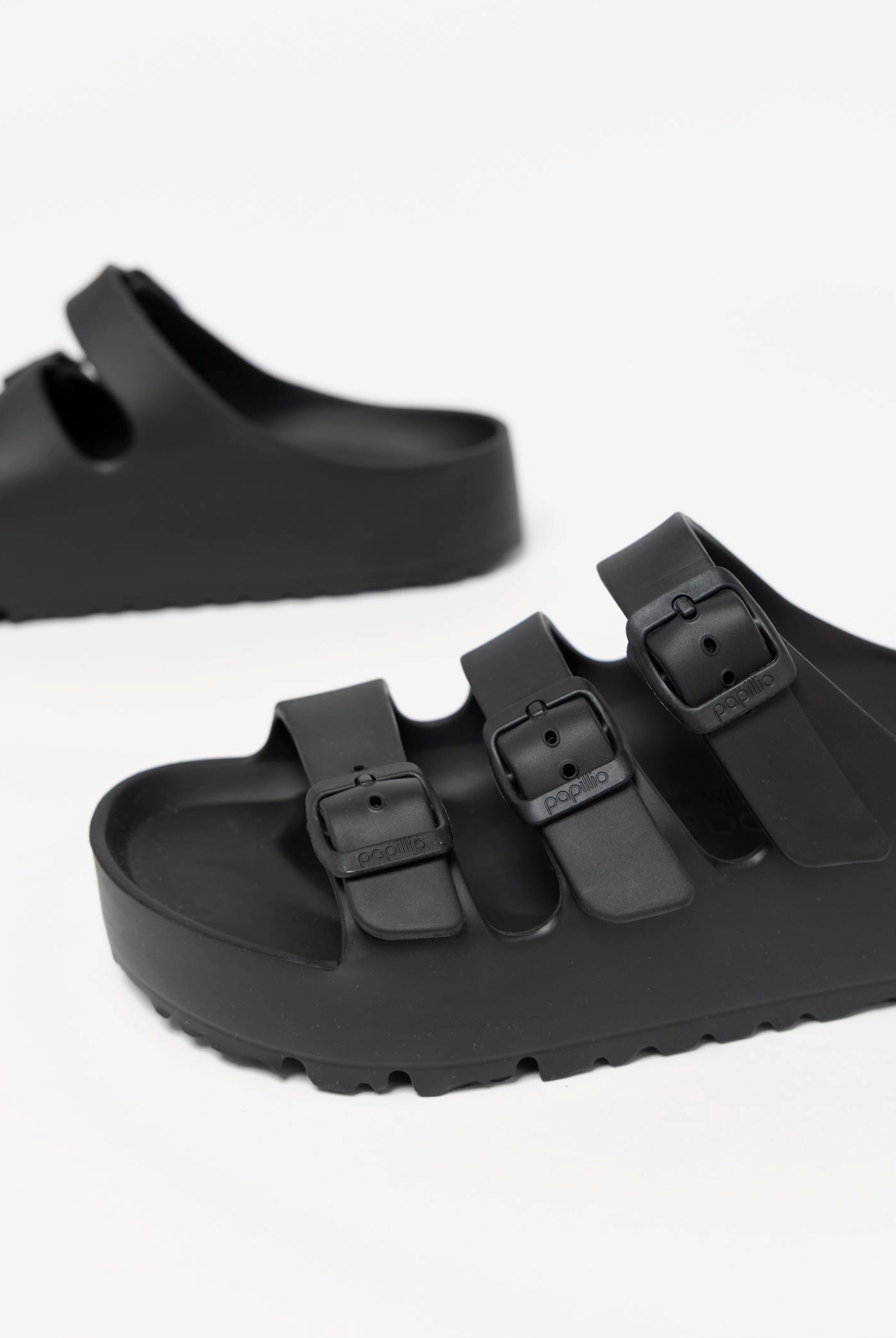 swatch_Black birkenstock florida eva platform sandal