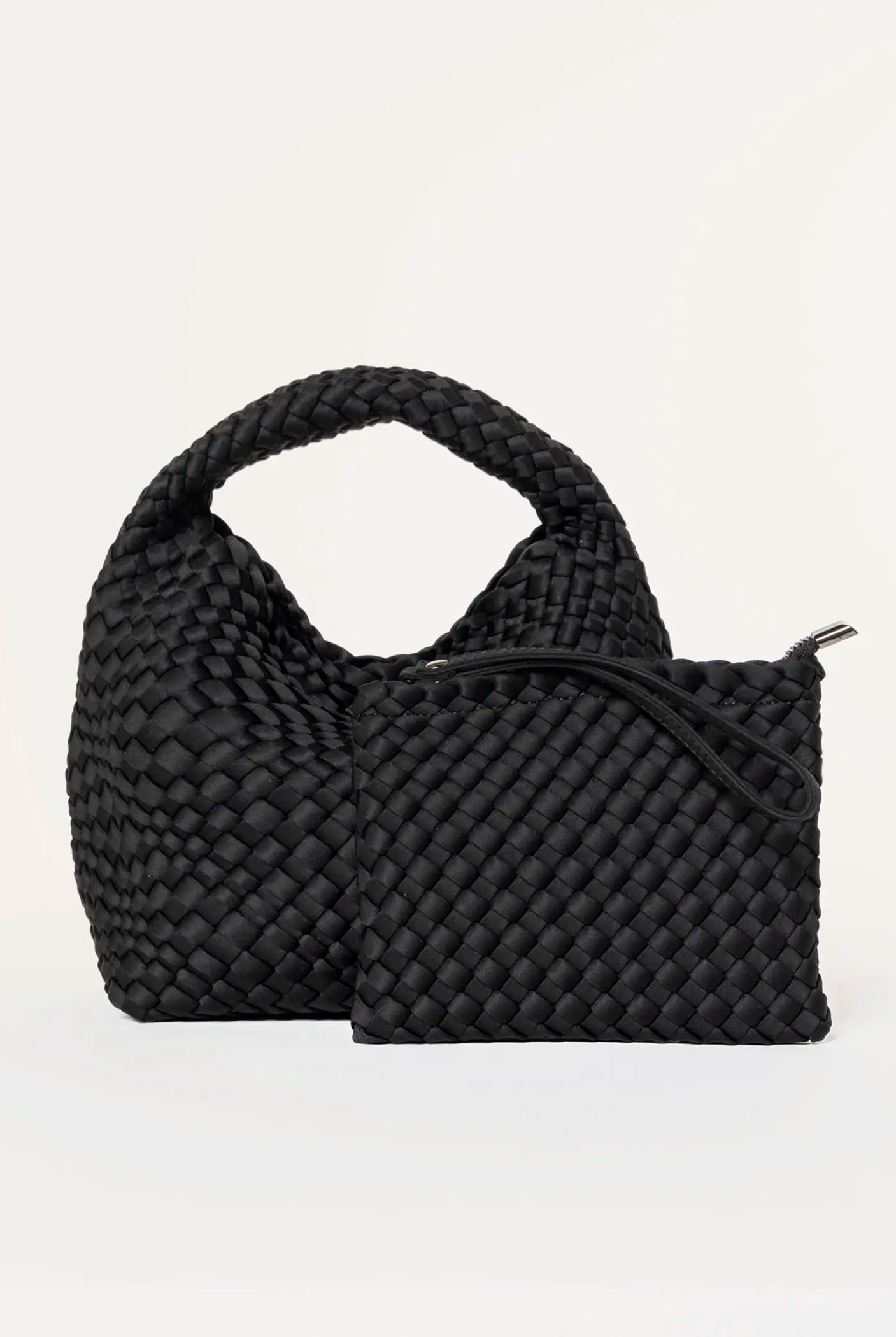 swatch_black shelly woven bag crossbody