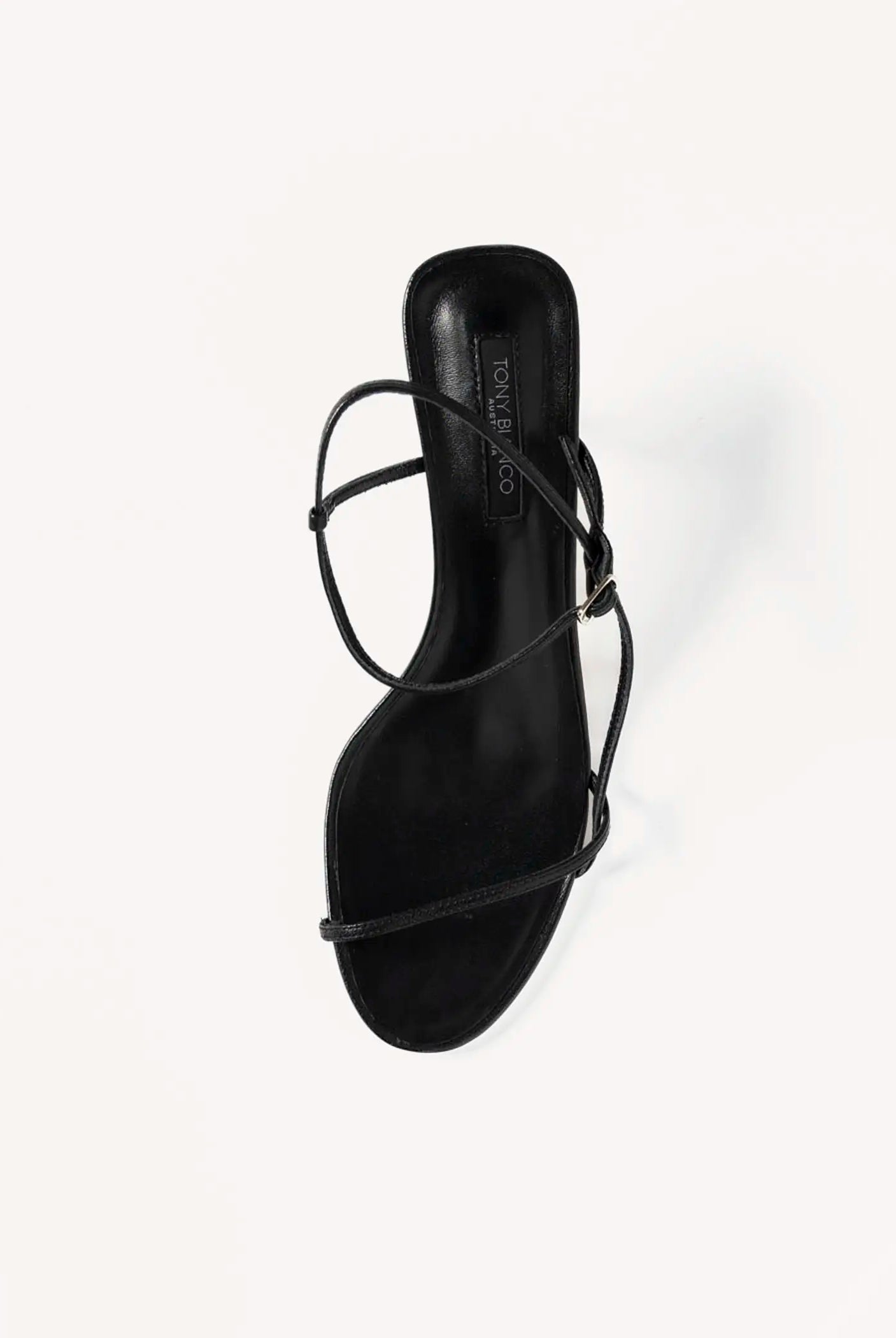 swatch_black leather caprice heeled sandal heeled sandals