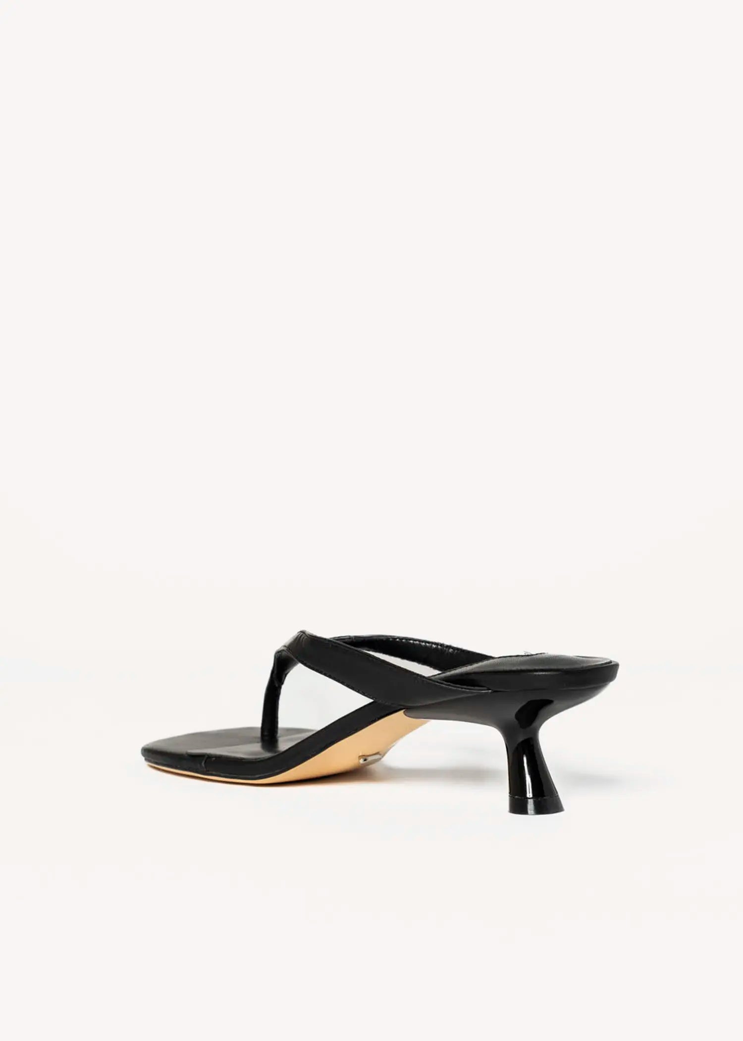 swatch_black leather krista thong sandal heeled sandals