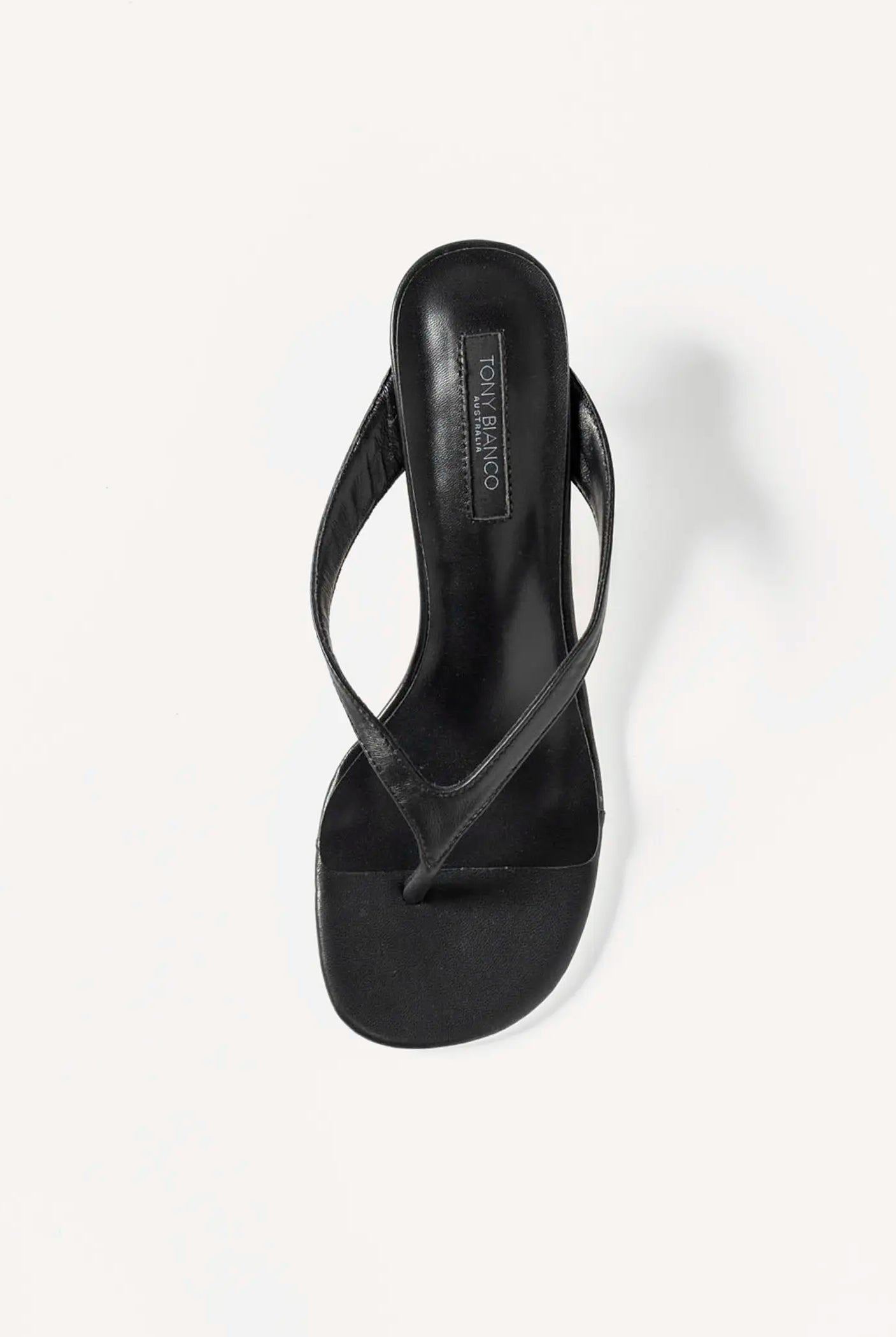 swatch_black leather krista thong sandal heeled sandals