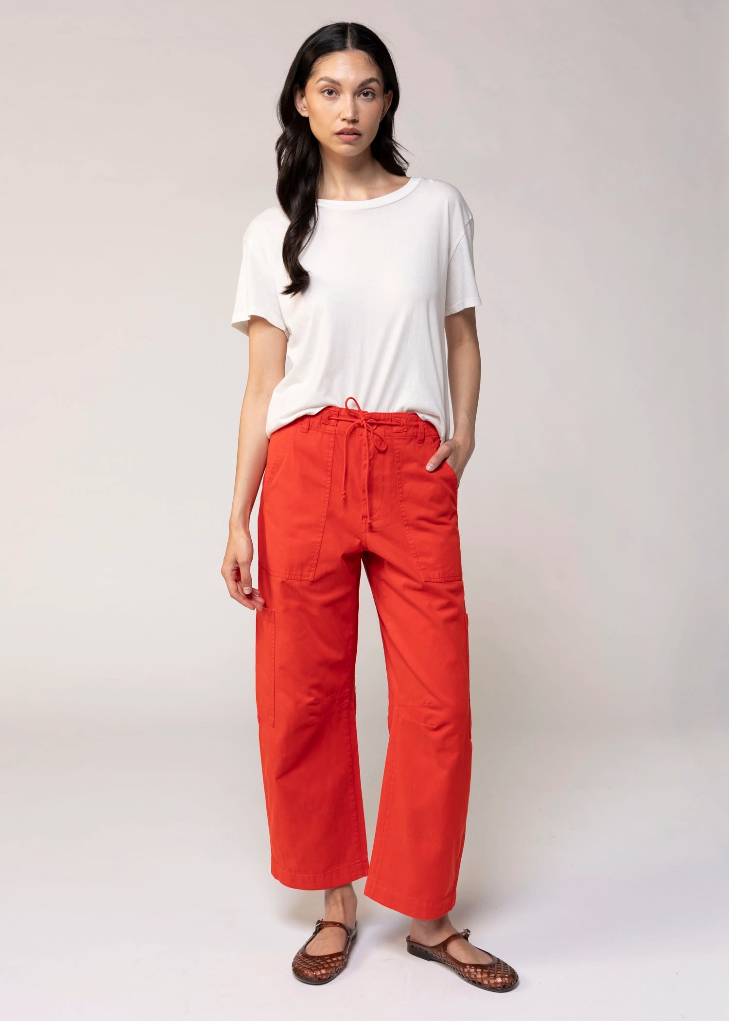 swatch_Red pistola sabrina utility pants