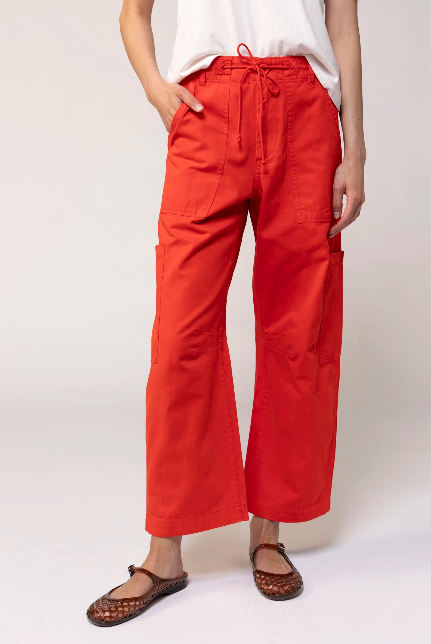 swatch_Red pistola sabrina utility pants