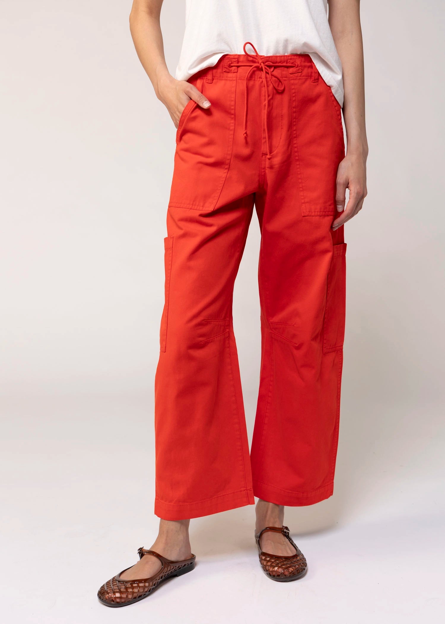 swatch_Red pistola sabrina utility pants