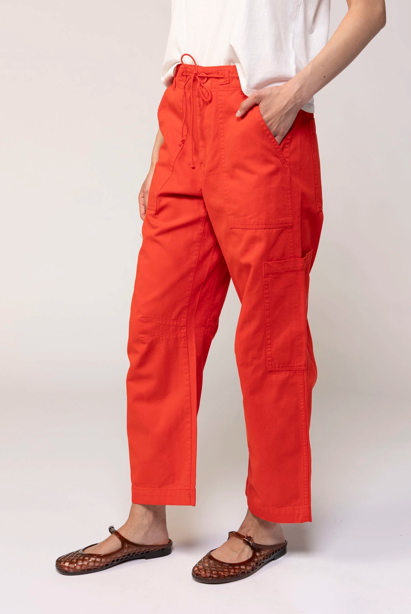 swatch_Red pistola sabrina utility pants