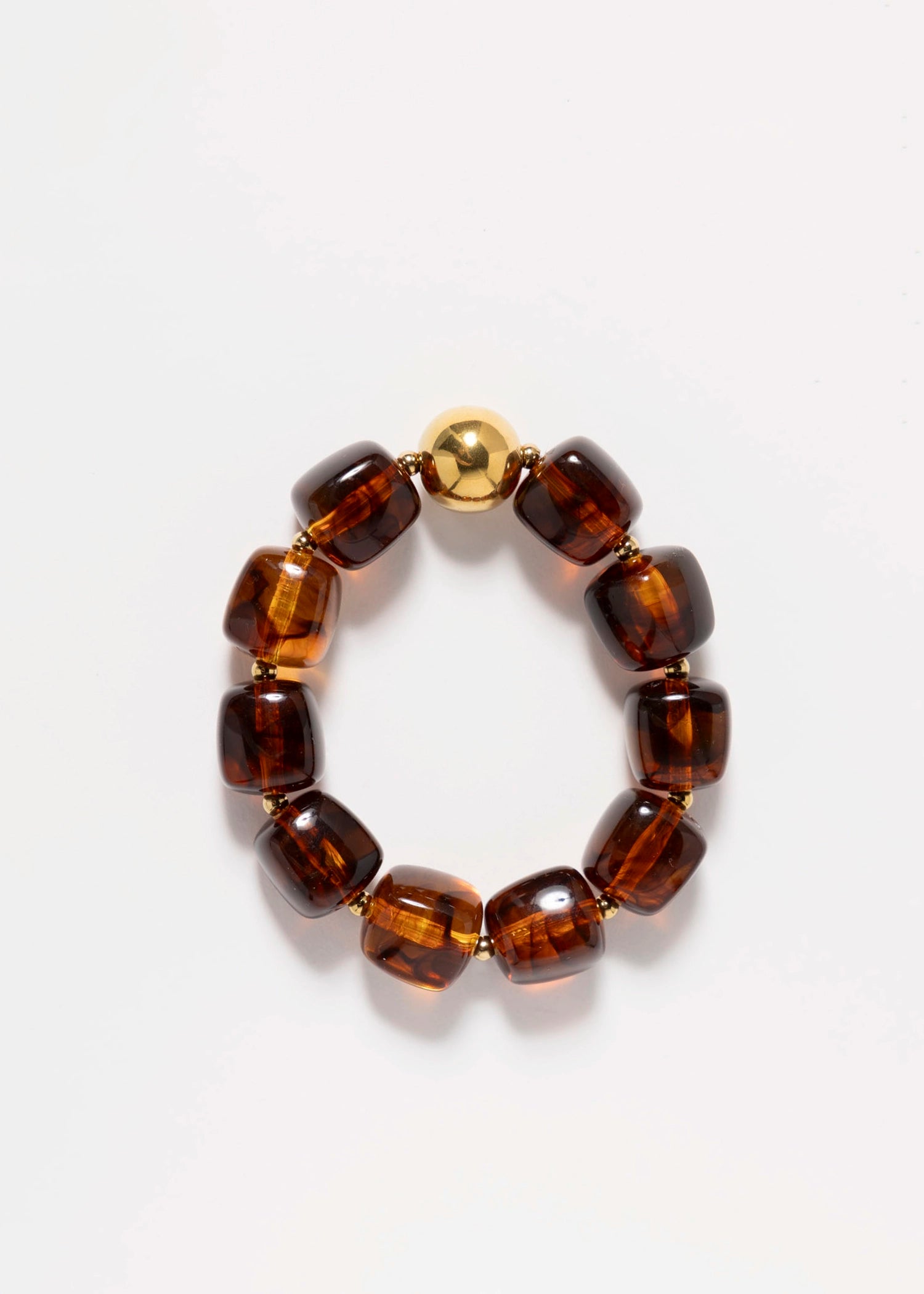 swatch_Brown oakley chunky beaded bracelet