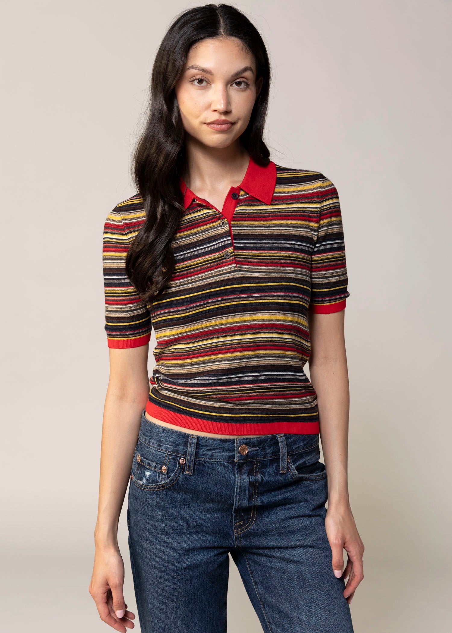 swatch_Negroni Stripe pistola denim ashlee striped polo