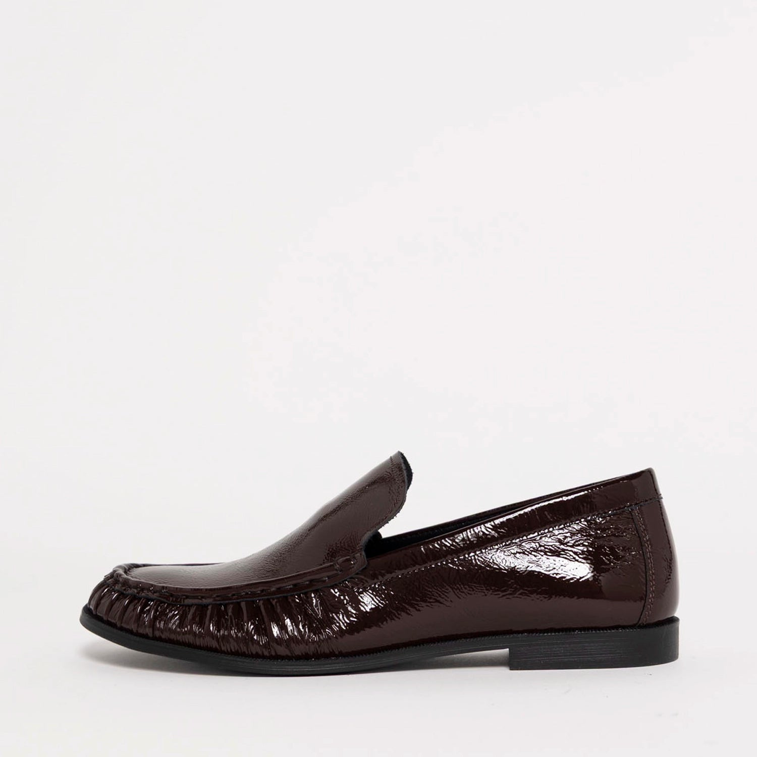 swatch_Chocolate Patent vagabond brandi rushed loafer