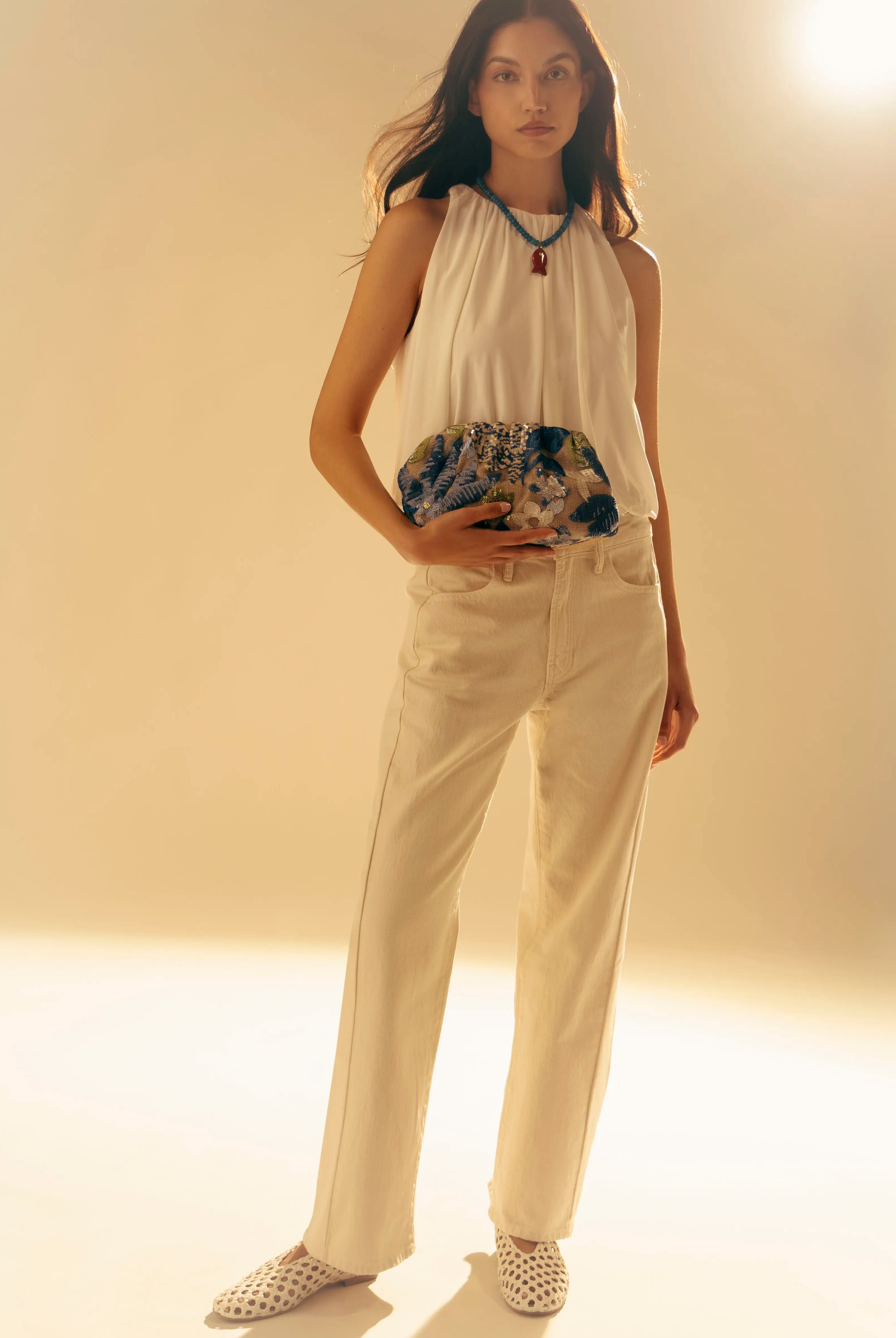 swatch_White Leather tony bianco Cheeky woven flat