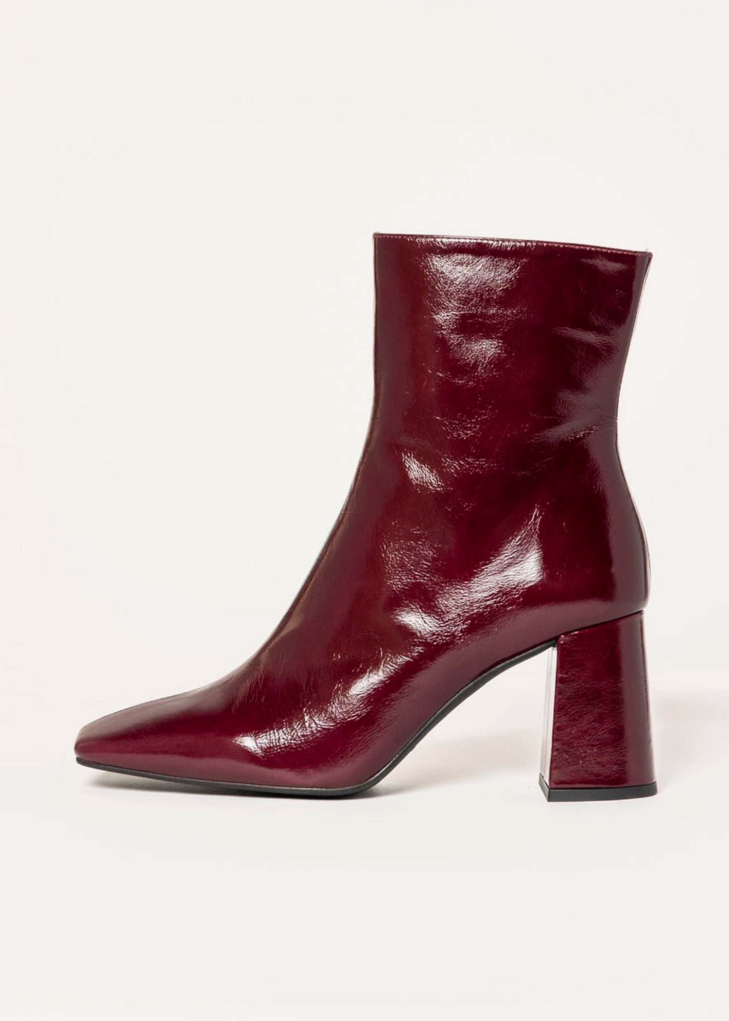 swatch_eggplant patent drimia heeled boot ankle boots