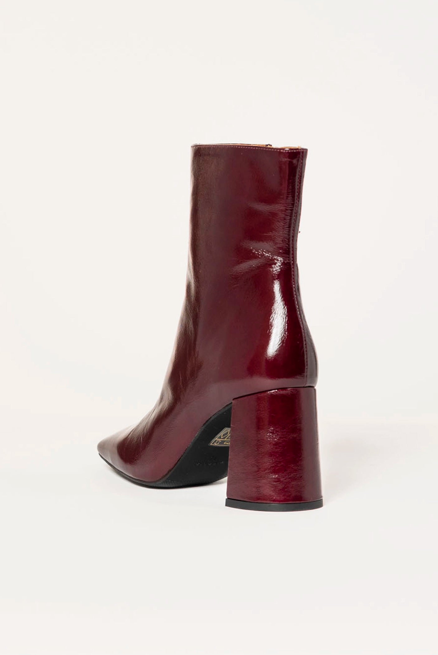 swatch_eggplant patent drimia heeled boot ankle boots