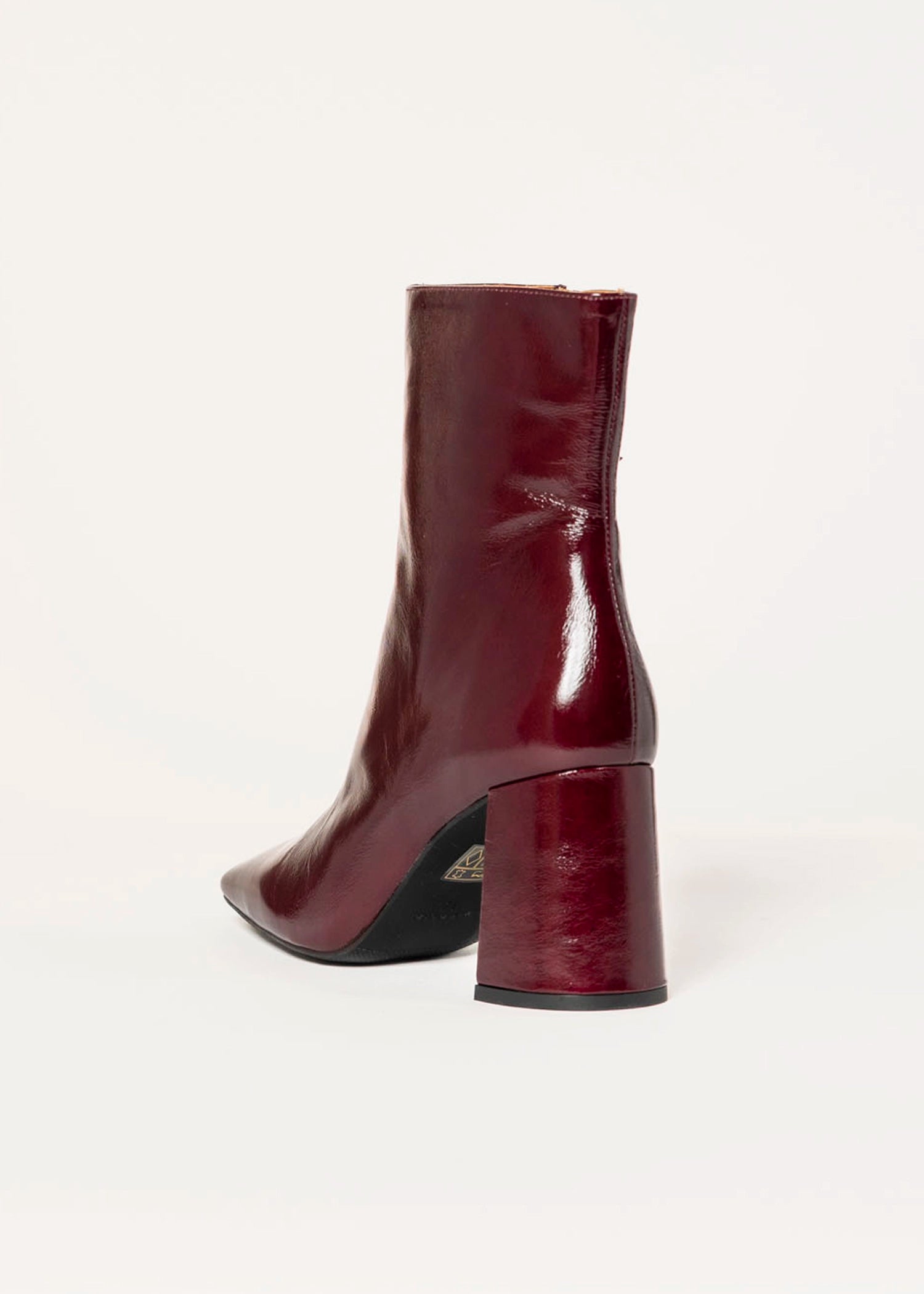 swatch_eggplant patent drimia heeled boot ankle boots