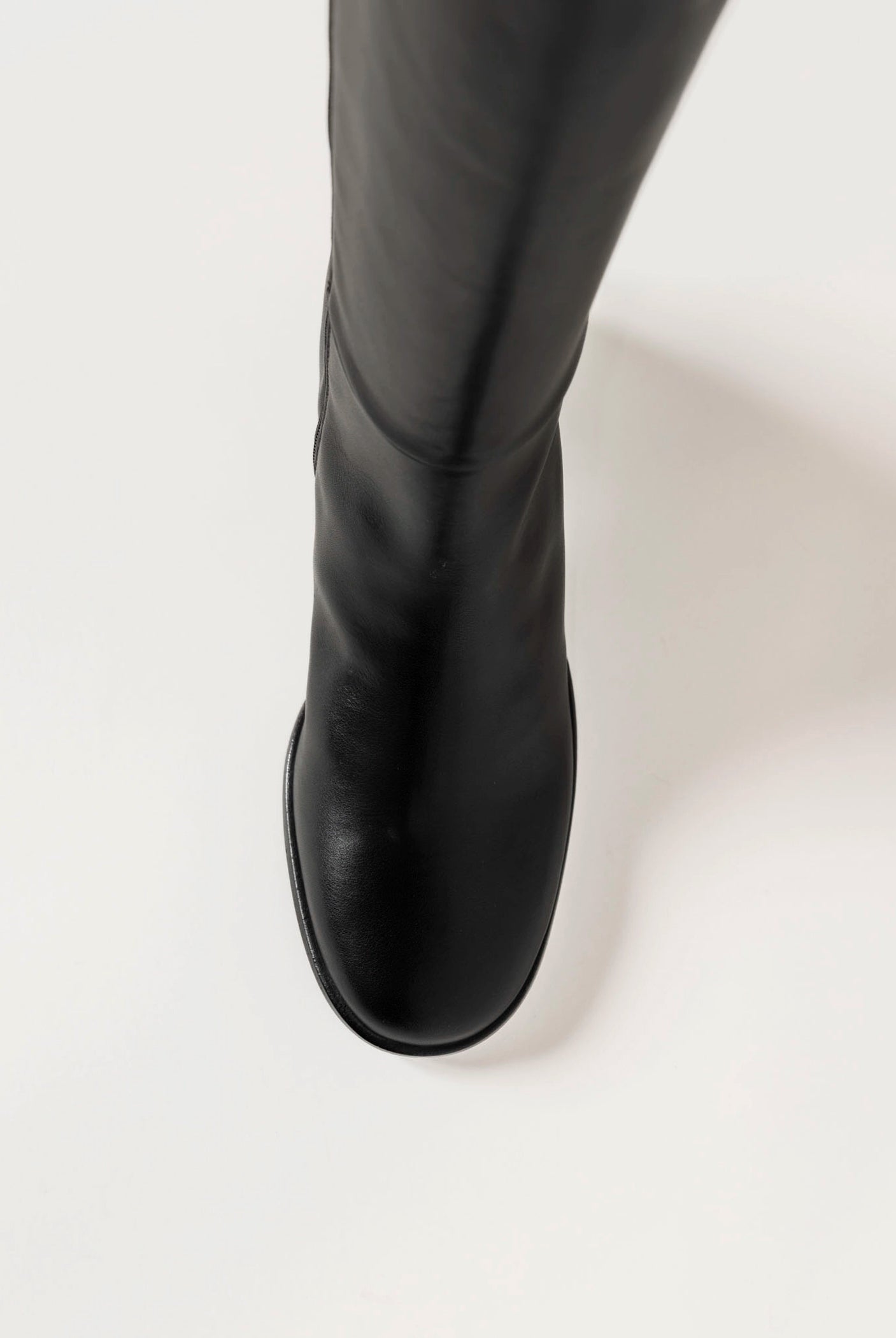 swatch_black leather ytita knee-high boot boots
