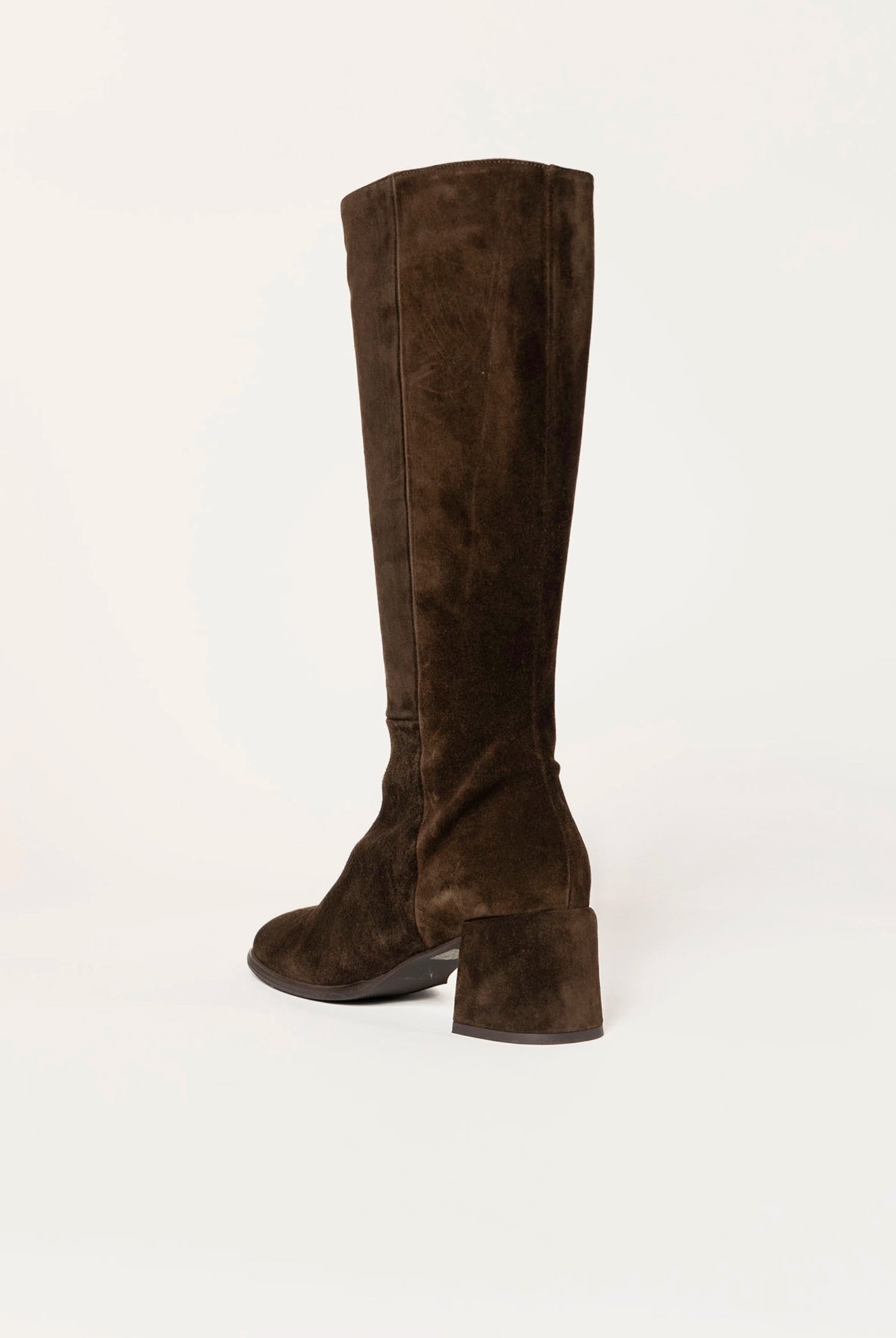 swatch_chocolate suede ytita knee-high boot boots