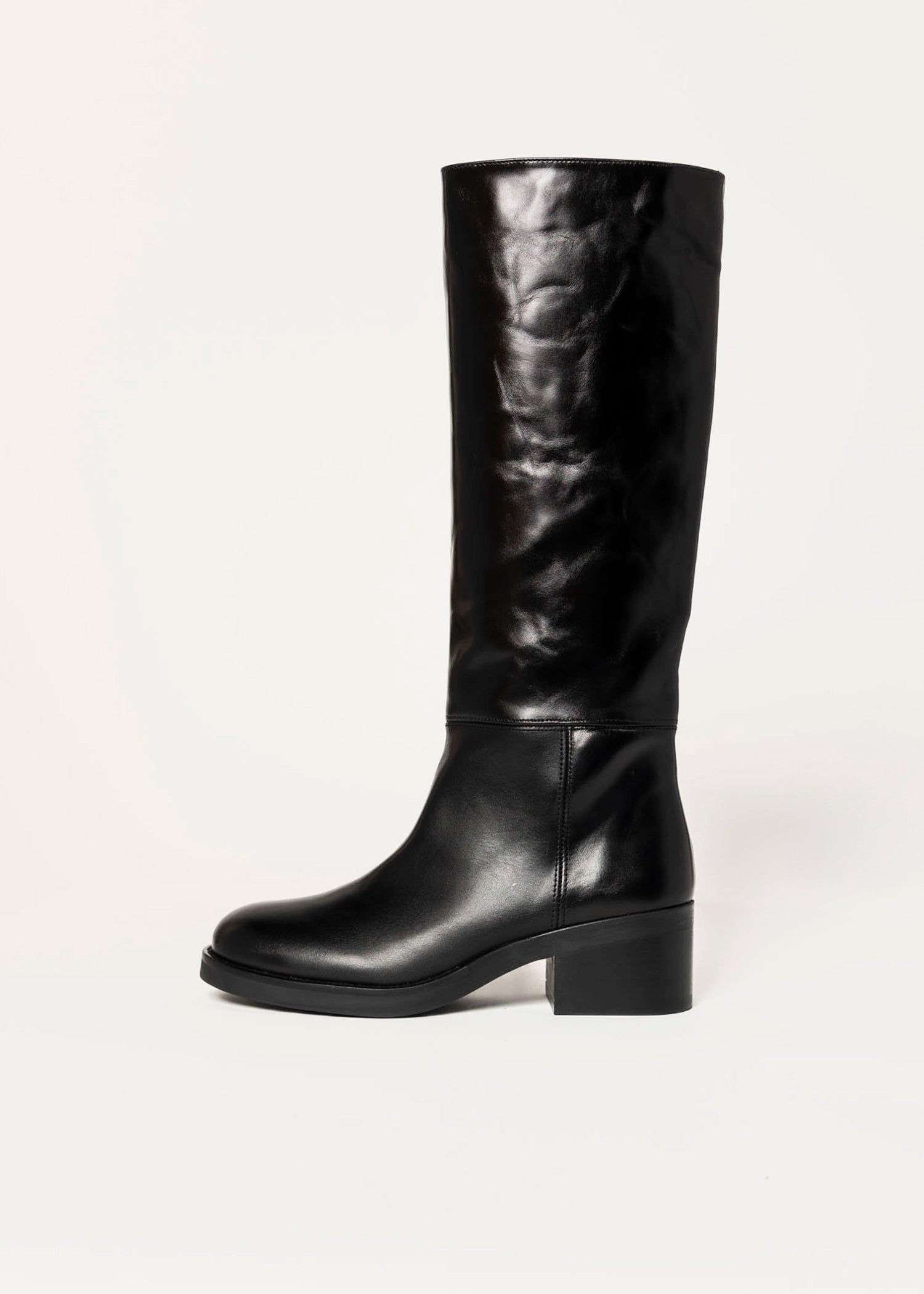 swatch_black leather icita riding boot boots