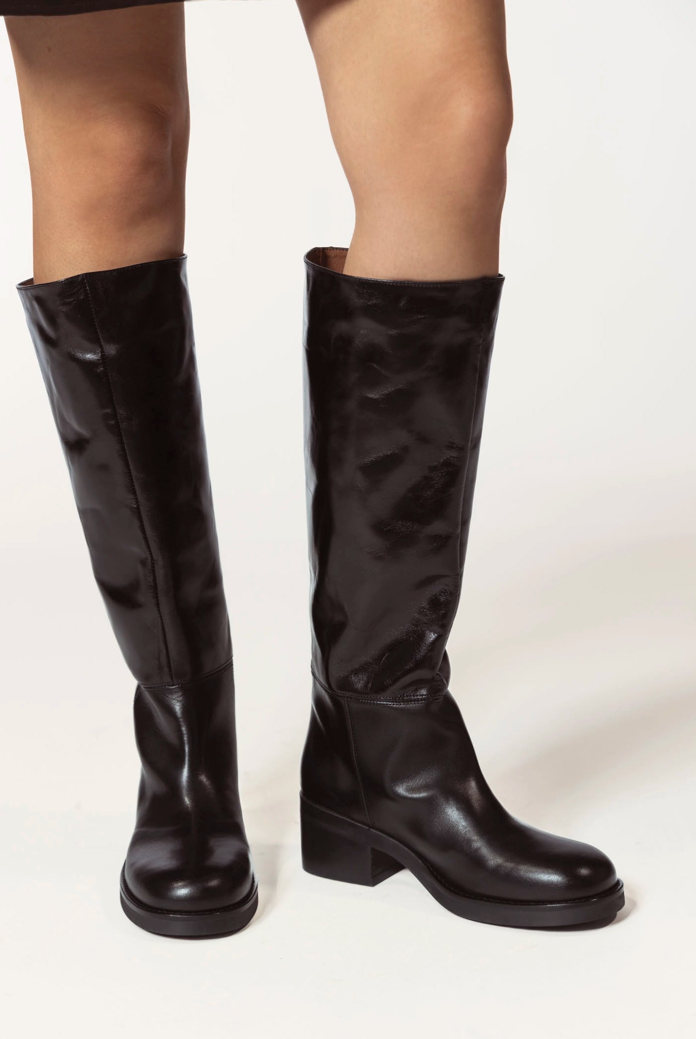swatch_black leather icita riding boot boots