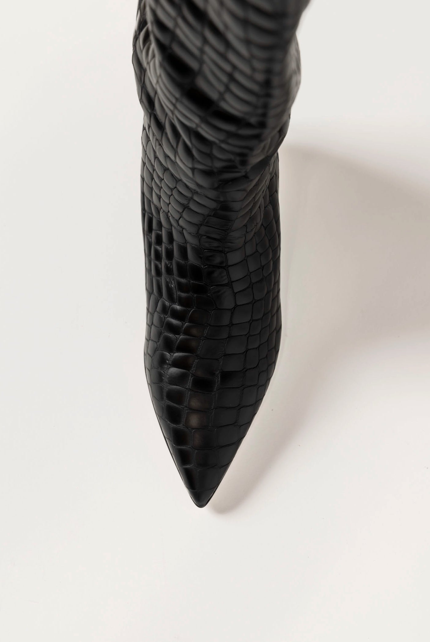 swatch_black gaelle tall croco boot boots