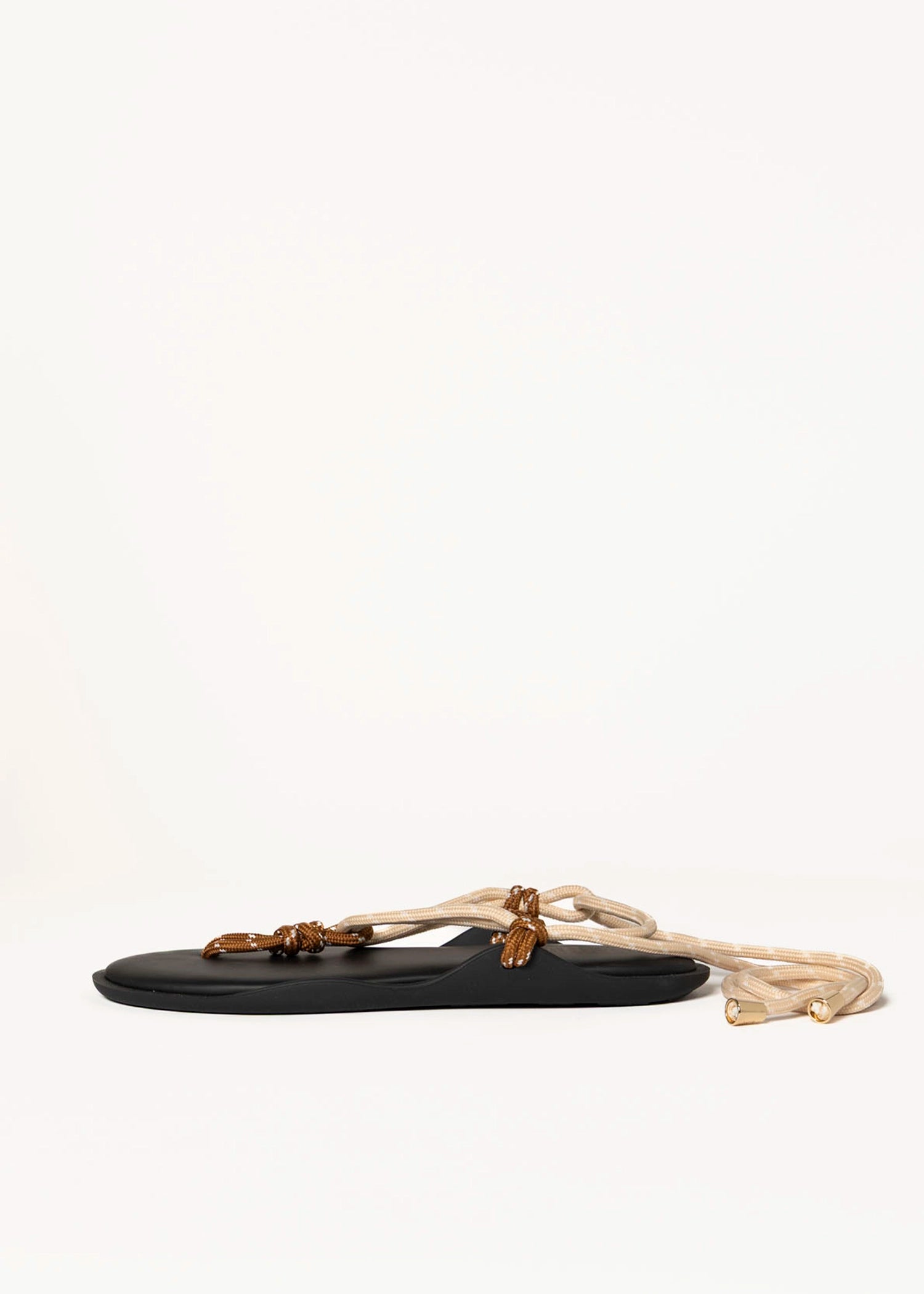 swatch_nut/natural flo twin tie up sandal flat sandals