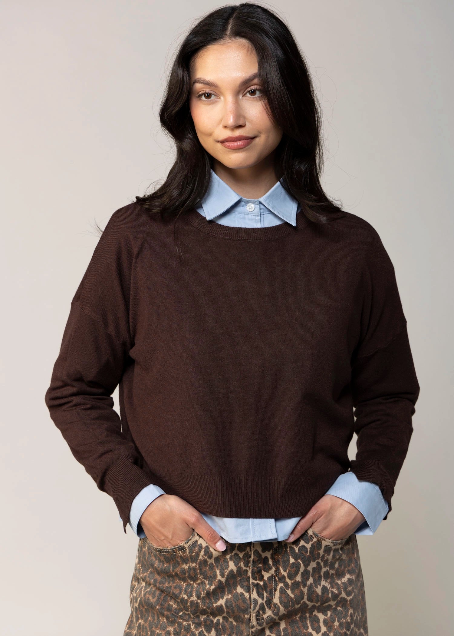 swatch_Chocolate deluc polly sweater