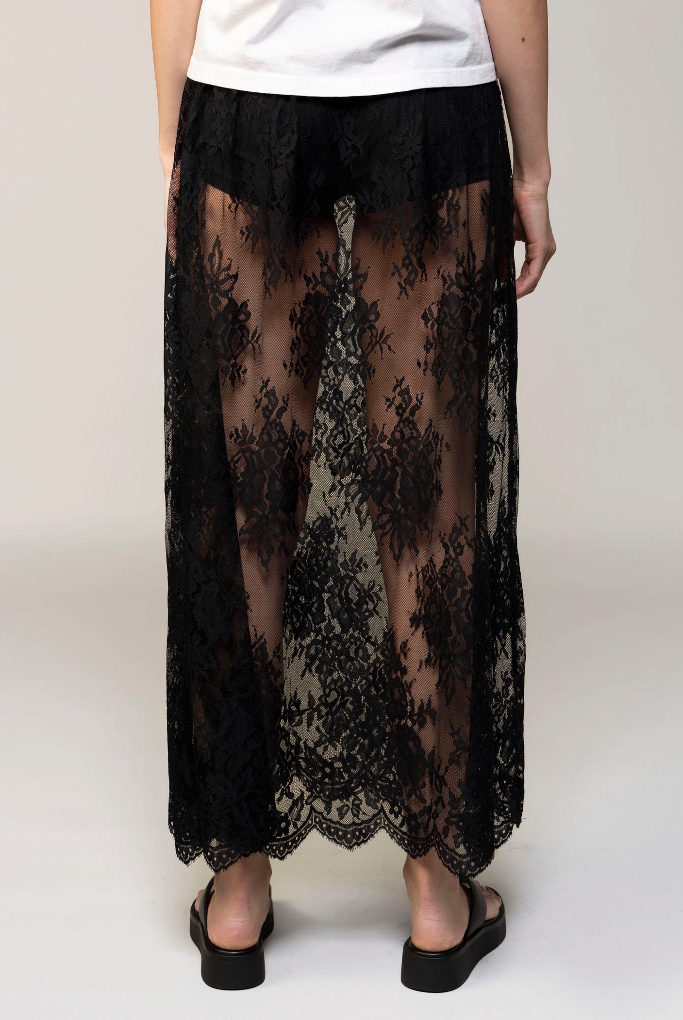 swatch_Black sheer lace maxi skirt