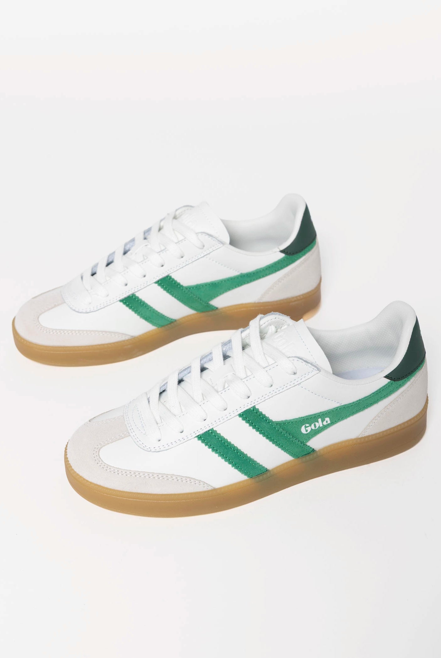 swatch_White/Emerald gola viper sneaker