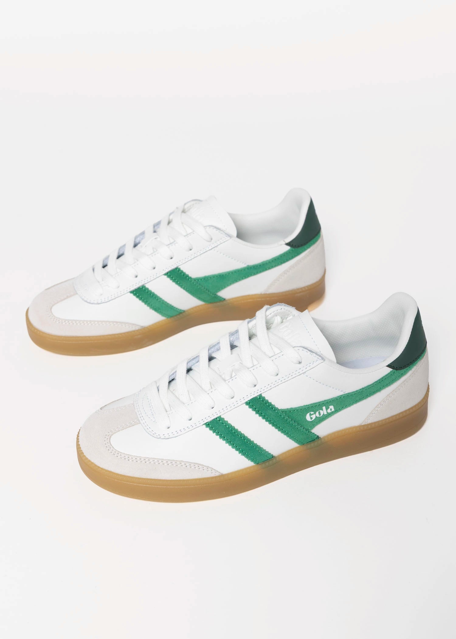 swatch_White/Emerald gola viper sneaker