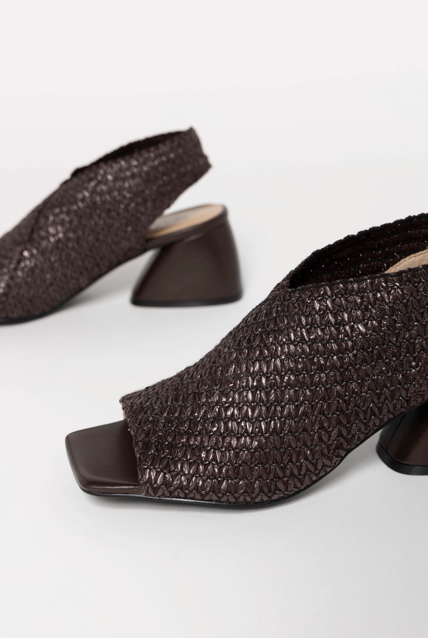 swatch_Dark Brown vaneli woven raffia slingback heel