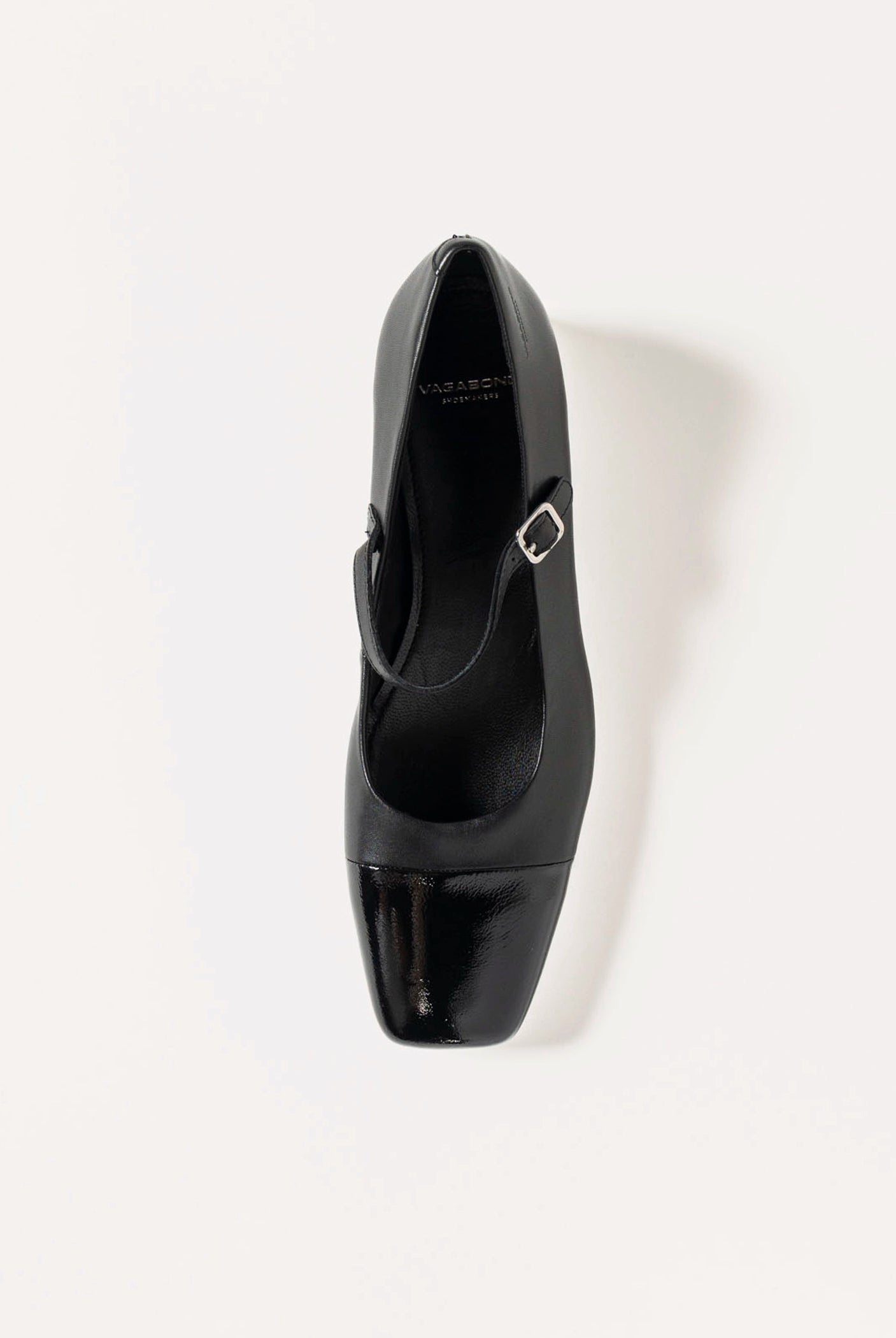 swatch_black/black debbi cap toe mary jane flat shoes