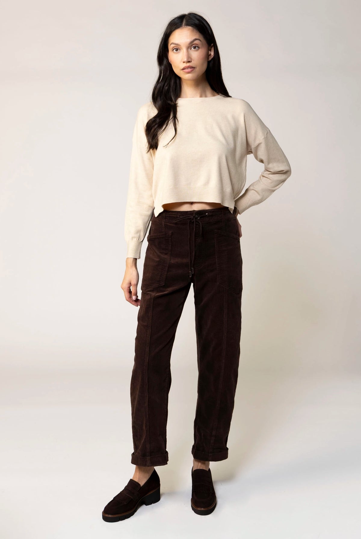 swatch_Chocolate daze villa barrel leg pant