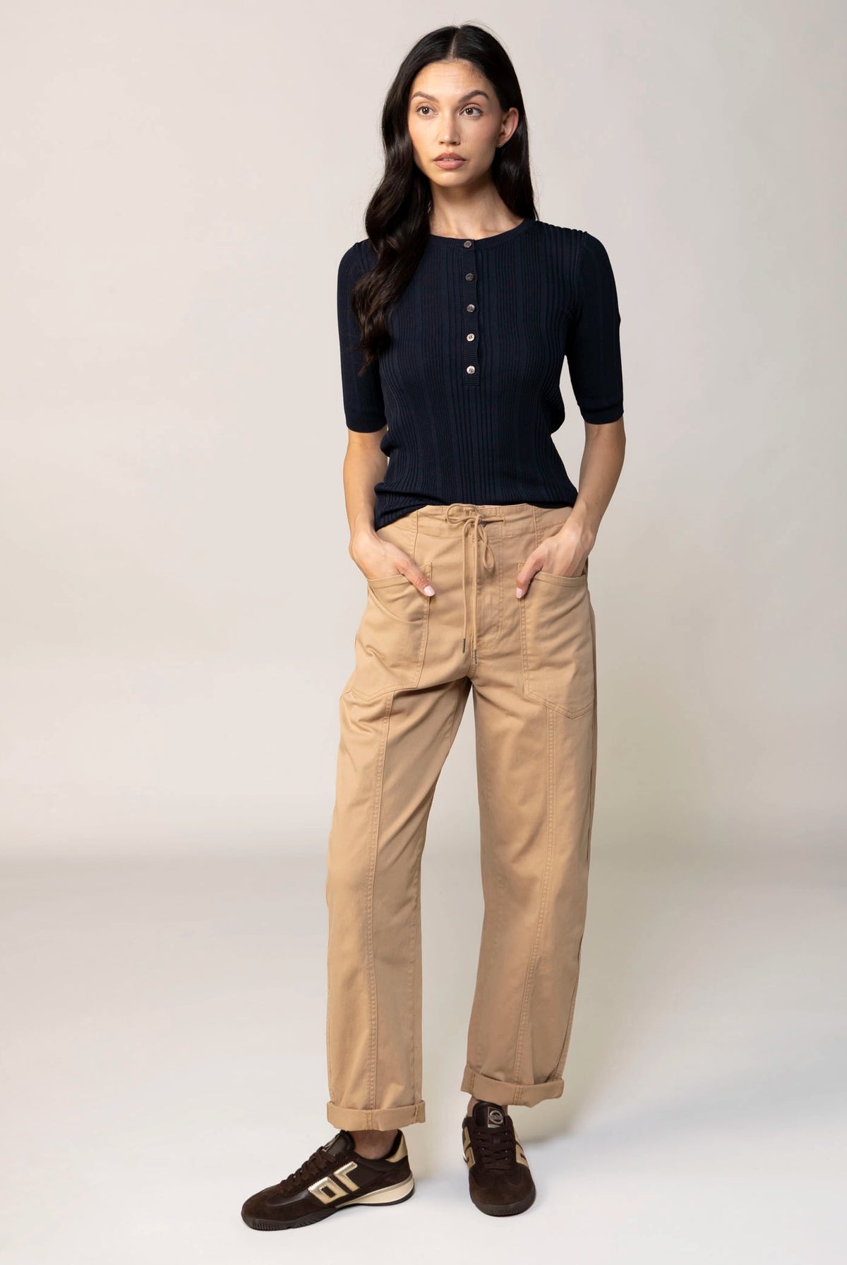 swatch_Latte daze villa barrel leg pant