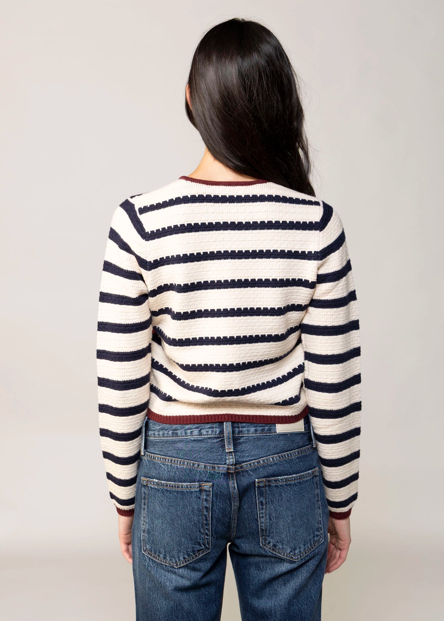 swatch_Ivory heartloom palermo striped cardigan